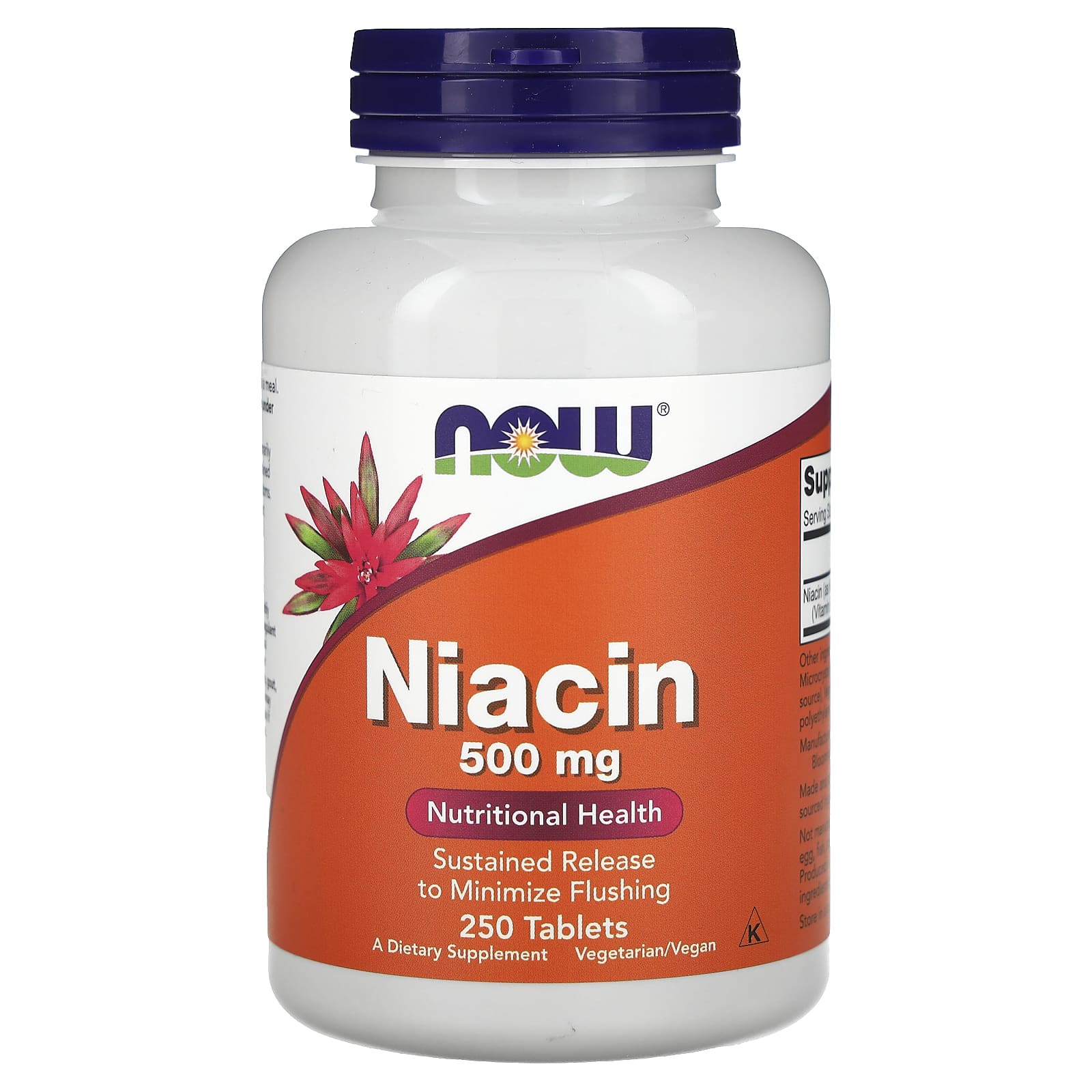 NOW Foods, Niacin, 500 mg, 250 Tablets - B00028LV8K