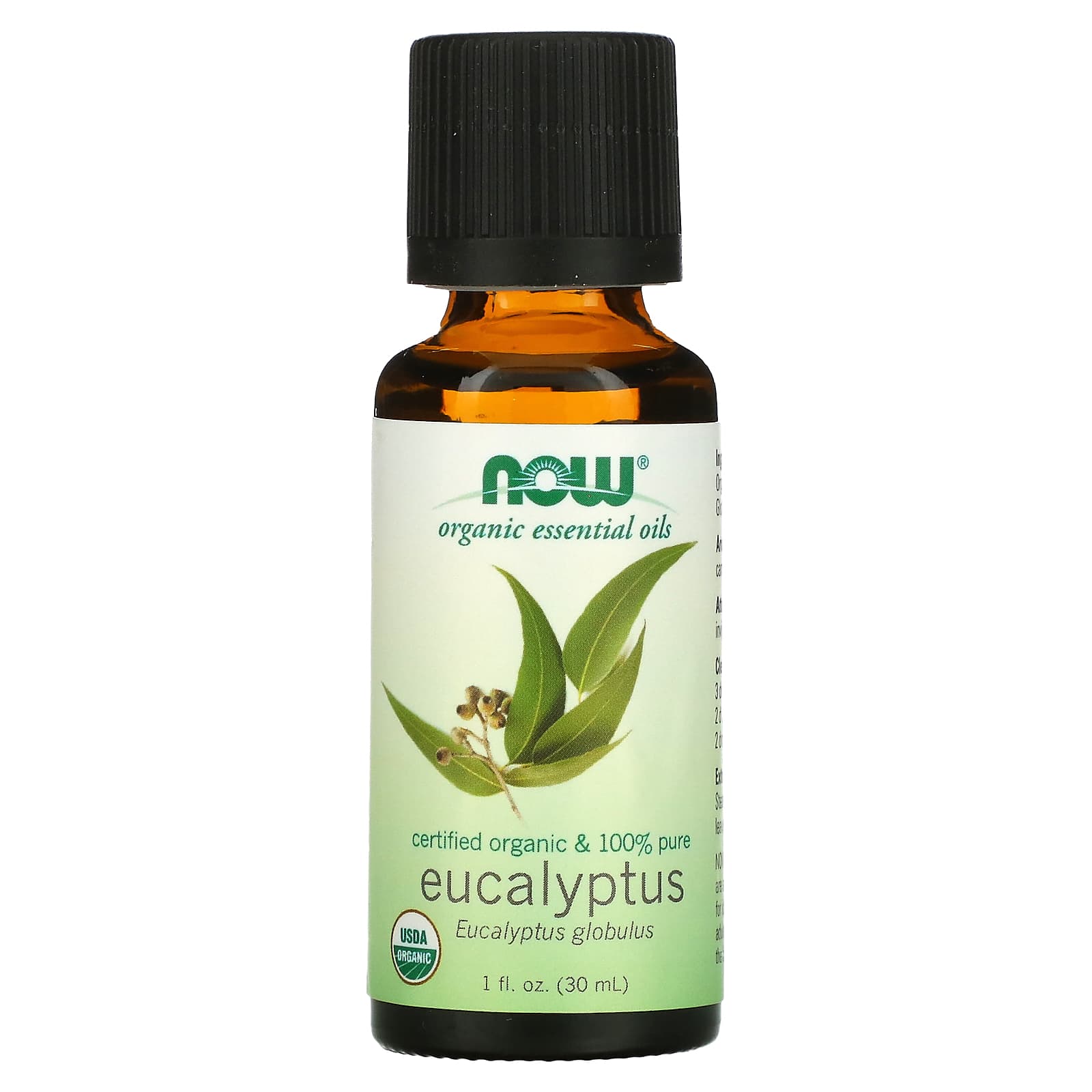 NOW Foods, Organic Essential Oils, Eucalyptus, 1 fl oz (30 ml) - B000MXG4L4