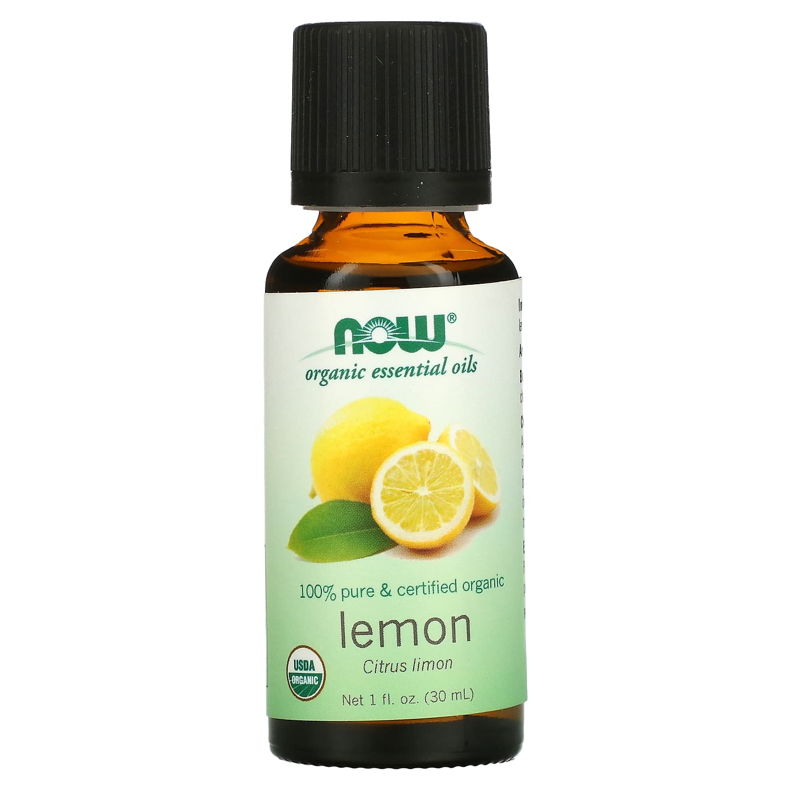 NOW Foods, Organic Essential Oils, Lemon, 1 fl oz (30 ml) - B0001TROEU