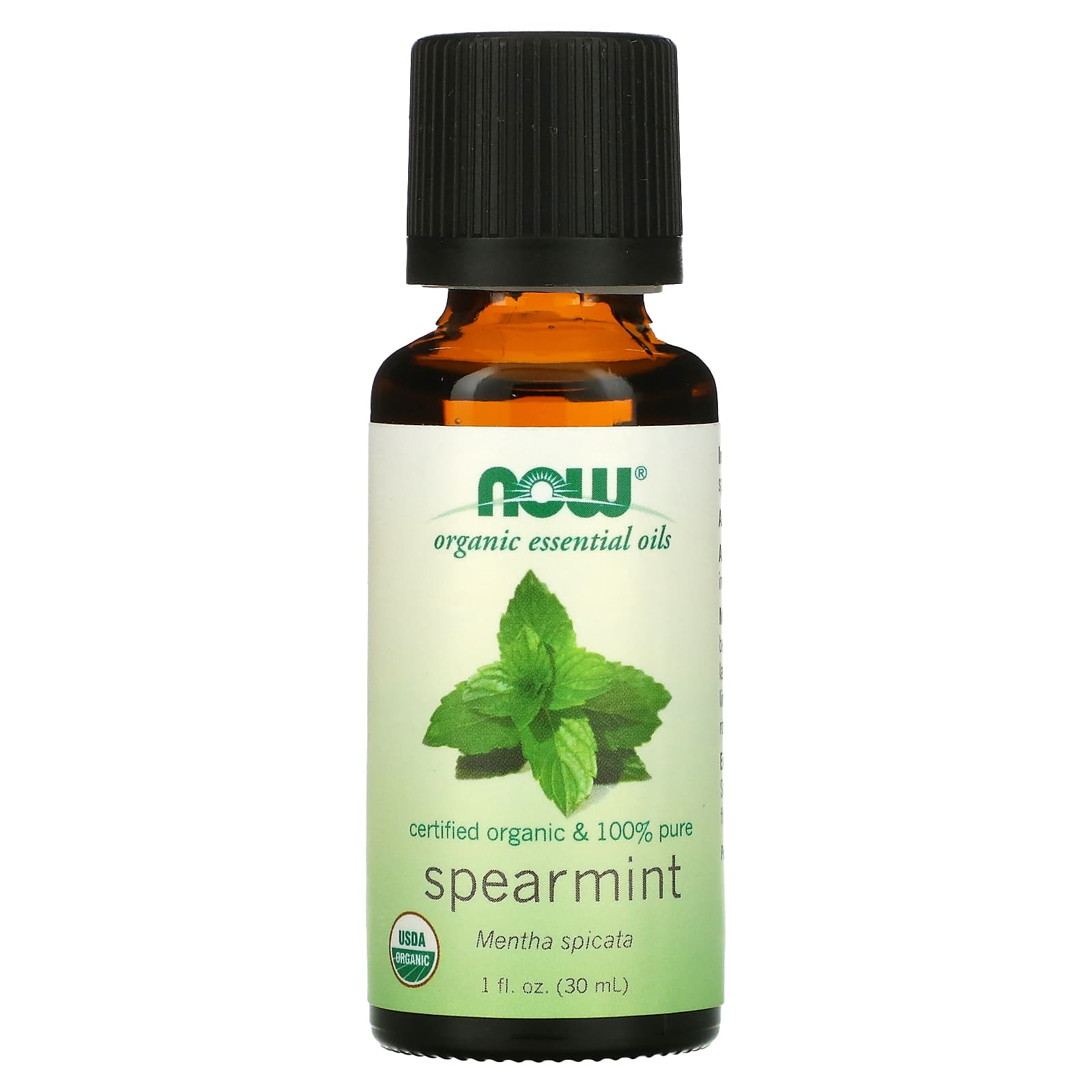 NOW Foods, Organic Essential Oils, Spearmint, 1 fl oz (30 ml) - B073C6TF9Q