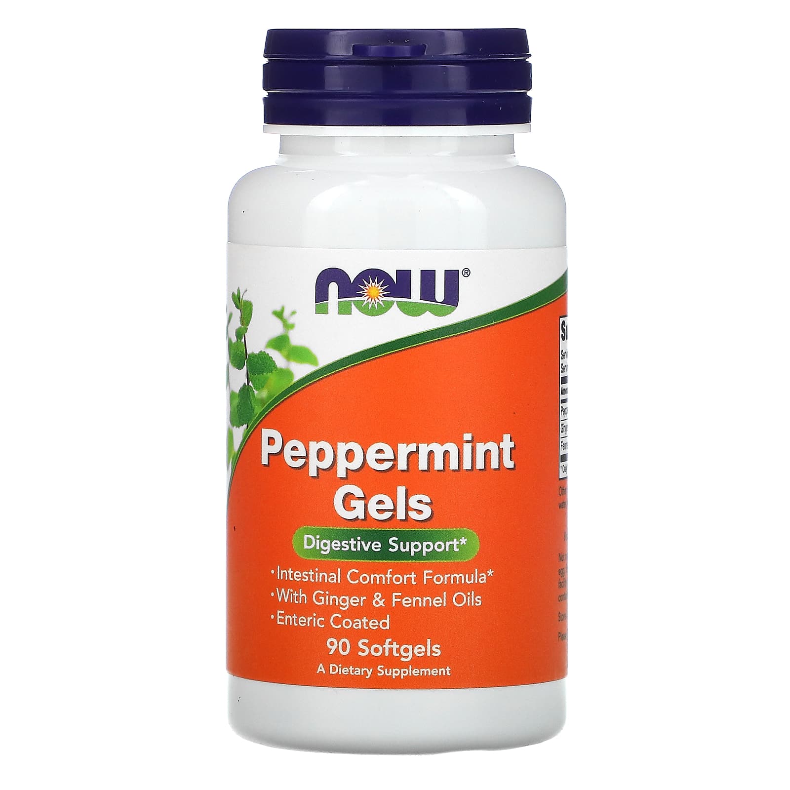 NOW Foods, Peppermint Gels, 90 Softgels - B000JN883Y