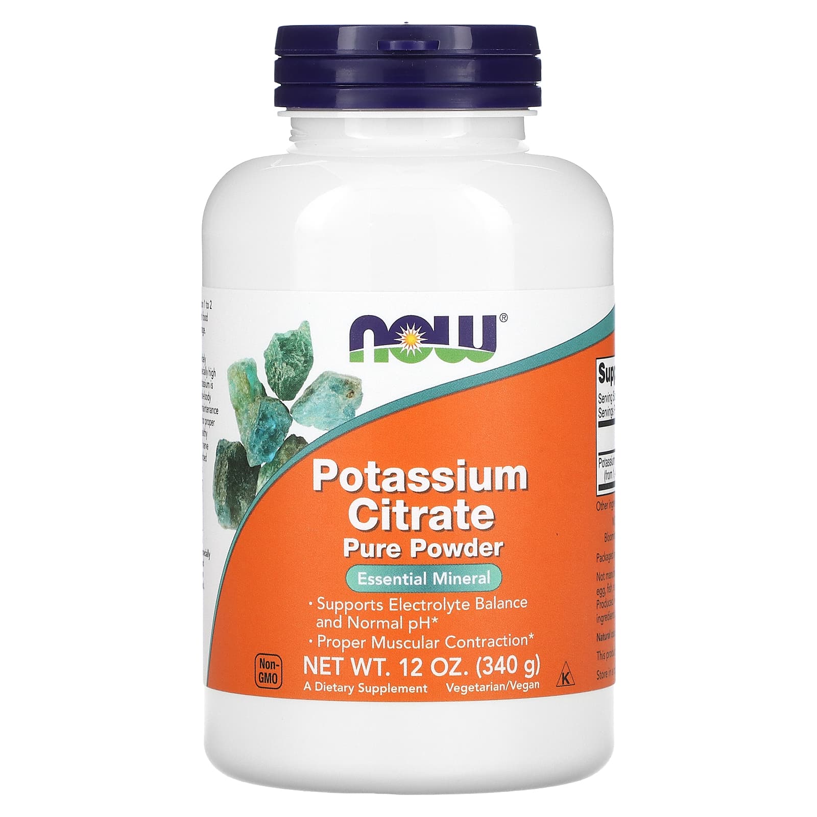 NOW Foods, Potassium Citrate Pure Powder, 12 oz (340 g) - B01G5EQCJM