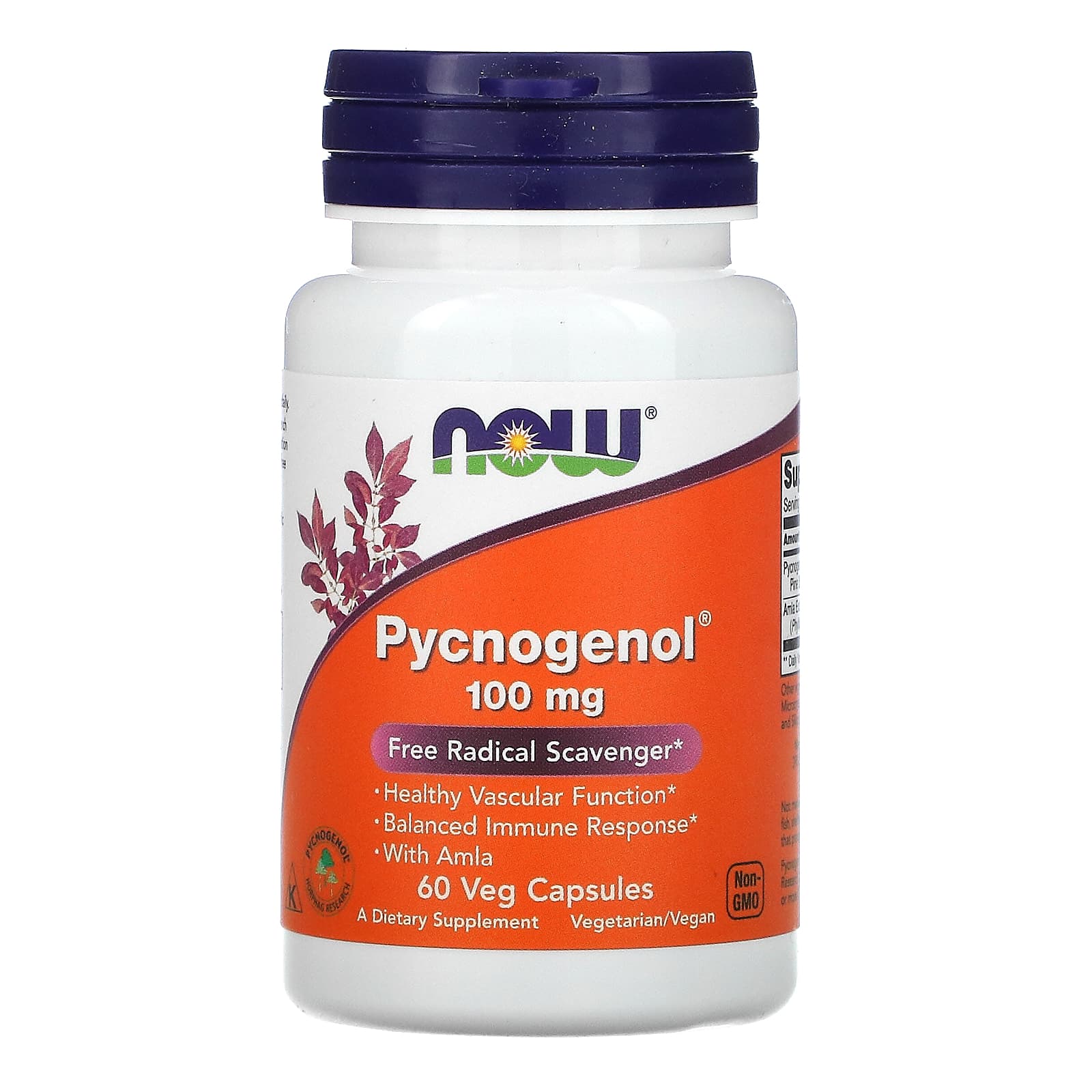 NOW Foods, Pycnogenol, 100 mg, 60 Veg Capsules - B004YZTH74