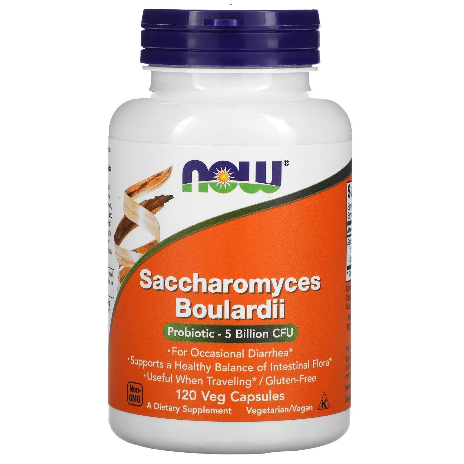 NOW Foods, Saccharomyces Boulardii, 5 Billion CFU, 120 Veg Capsules - B07YBKYPSX