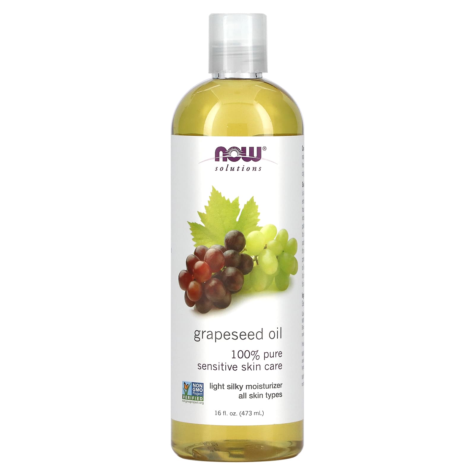 NOW Foods, Solutions, Grapeseed Oil, 16 fl oz (473 ml) - B000RZPVV6