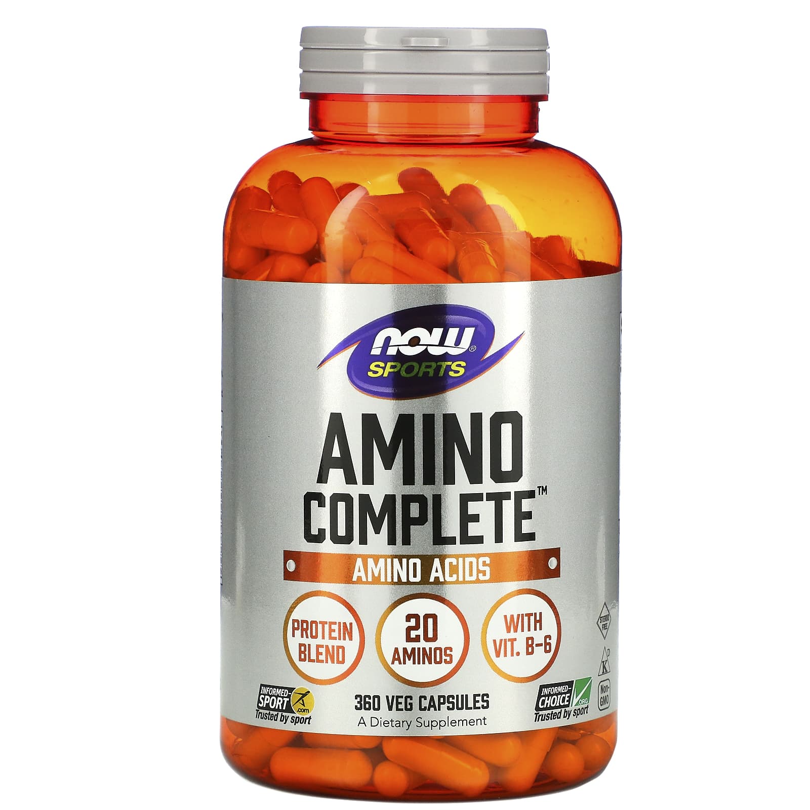 NOW Foods, Sports, Amino Complete, 360 Veg Capsules - B0013OQIEY