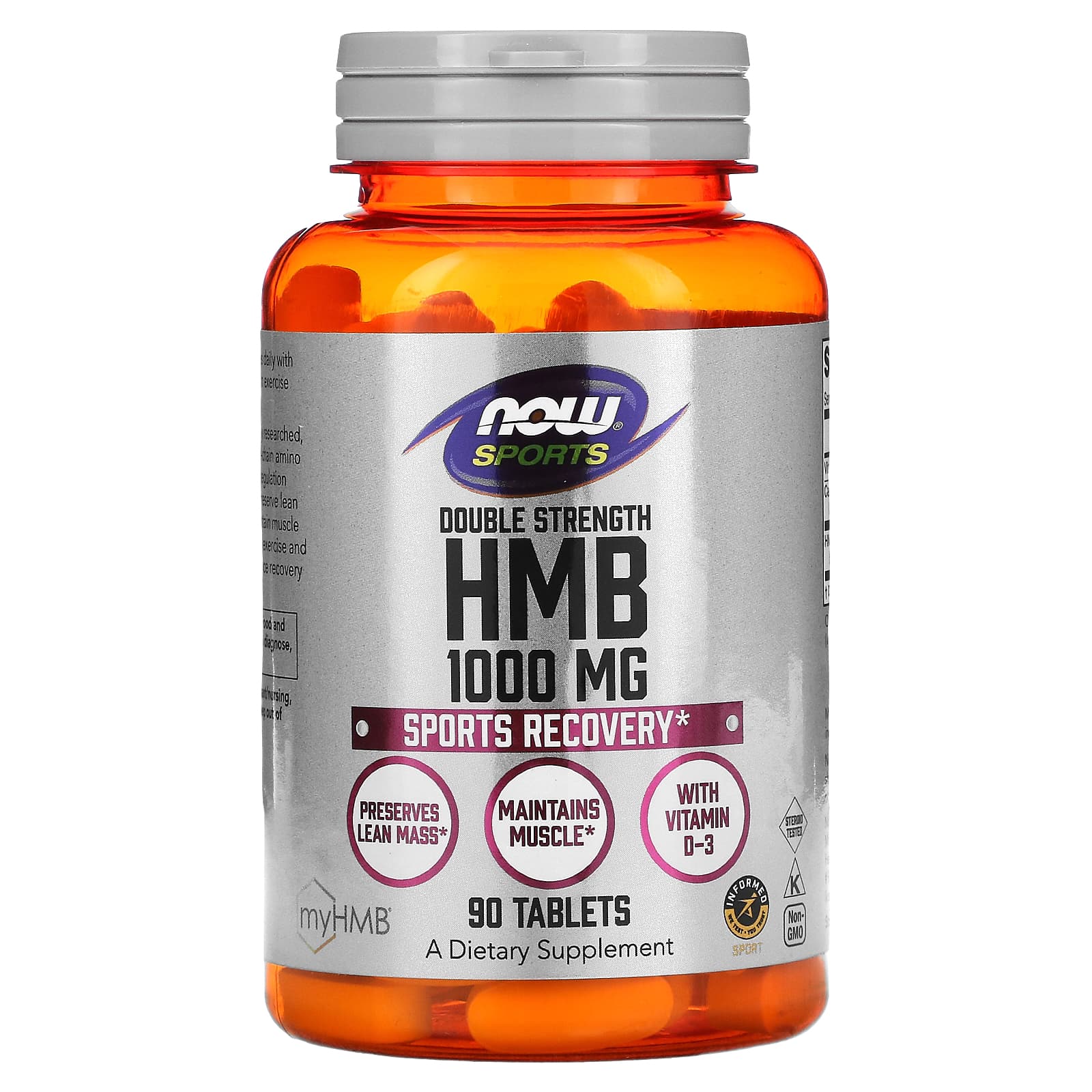 NOW Foods, Sports, HMB, Double Strength, 1,000 mg, 90 Tablets - B076MM3Y17