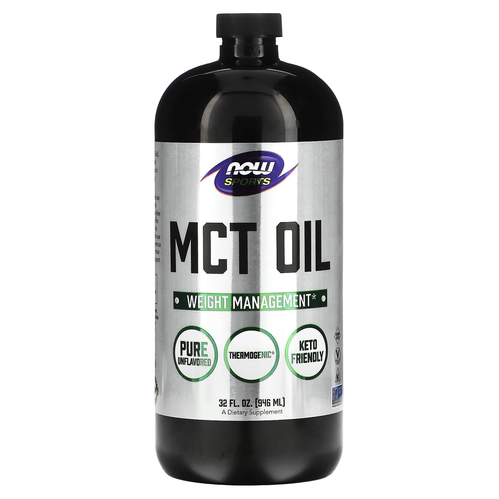 NOW Foods, Sports, MCT Oil, Unflavored, 32 fl oz (946 ml) - B0041UER5Y