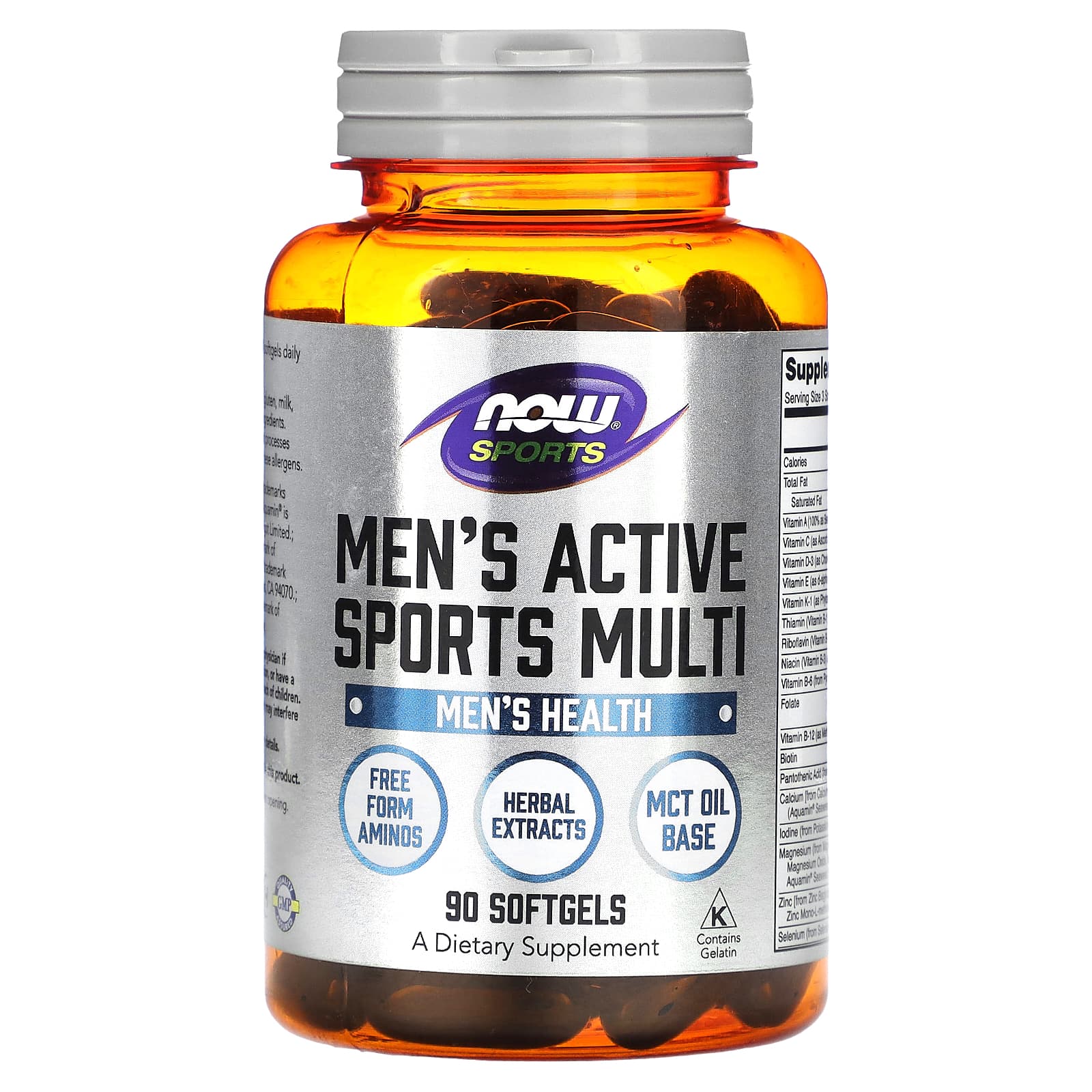 NOW Foods, Sports, Men's Active Sports Multi, 90 Softgels Supplements - B00C2NA87S