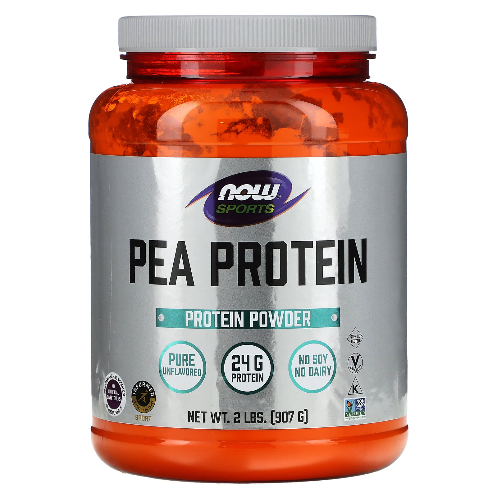 NOW Foods, Sports, Pea Protein, Pure Unflavored, 2 lbs (907 g) - B001DB4MFO