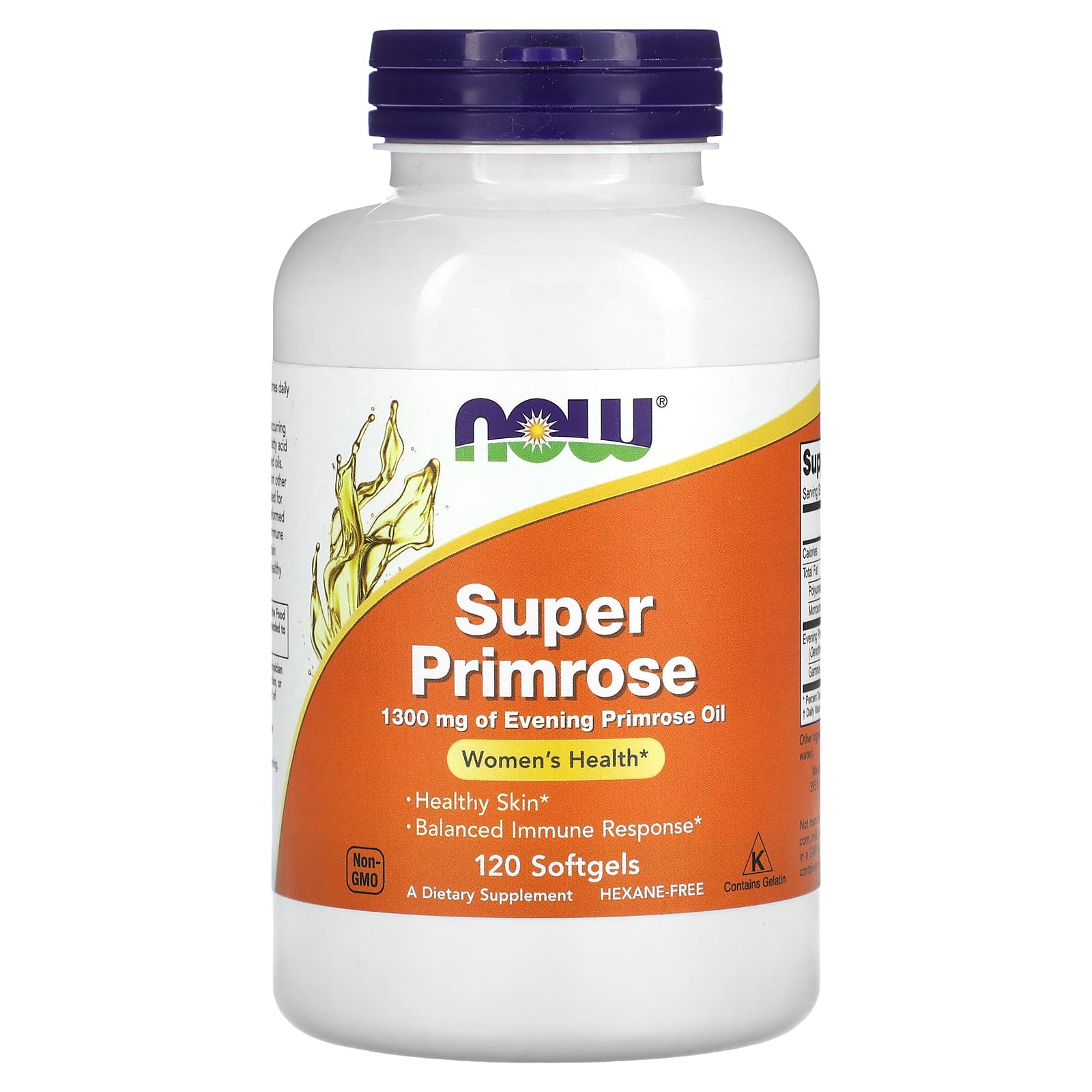 NOW Foods, Super Primrose, 1,300 mg, 120 Softgels