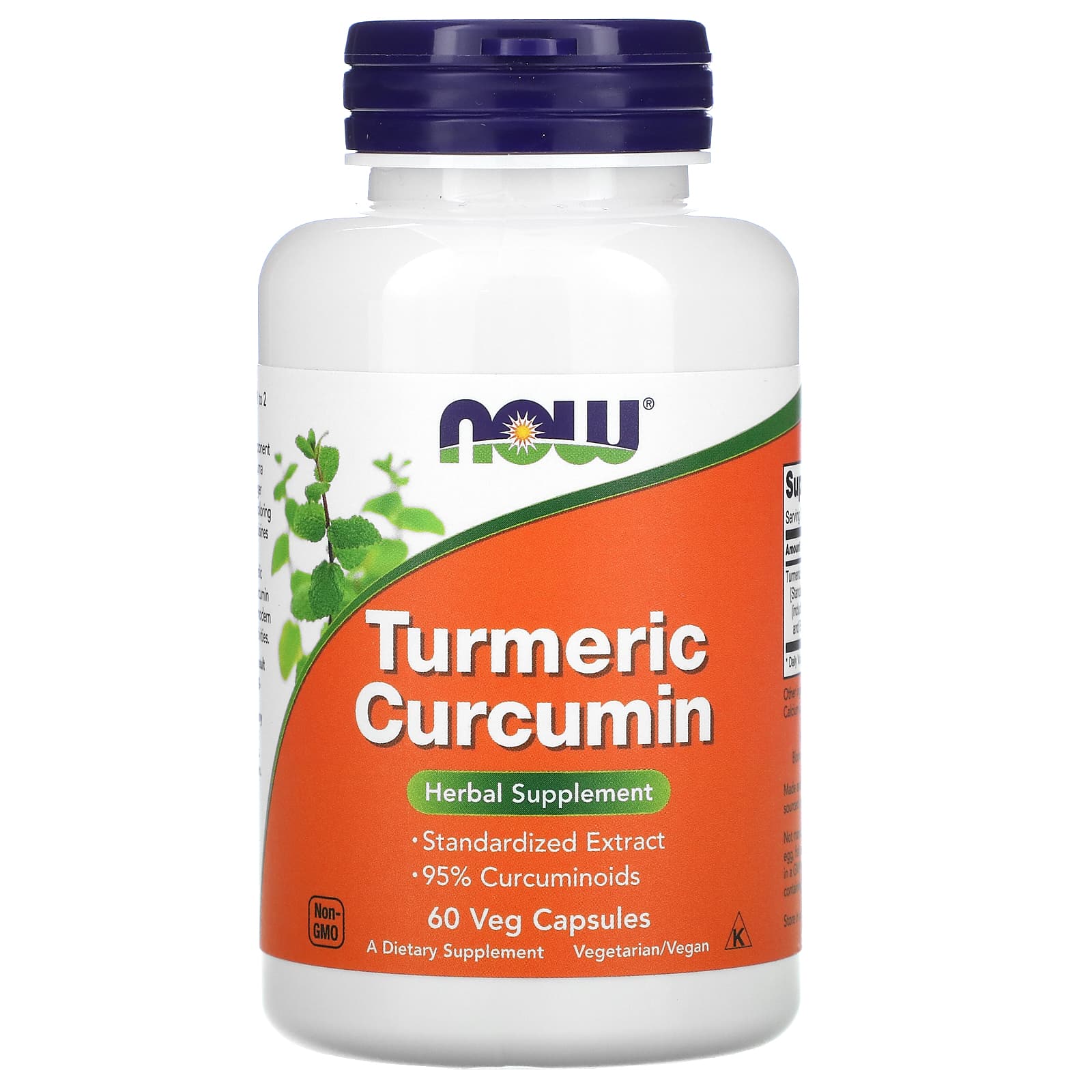 NOW Foods, Turmeric Curcumin, 60 Veg Caps
