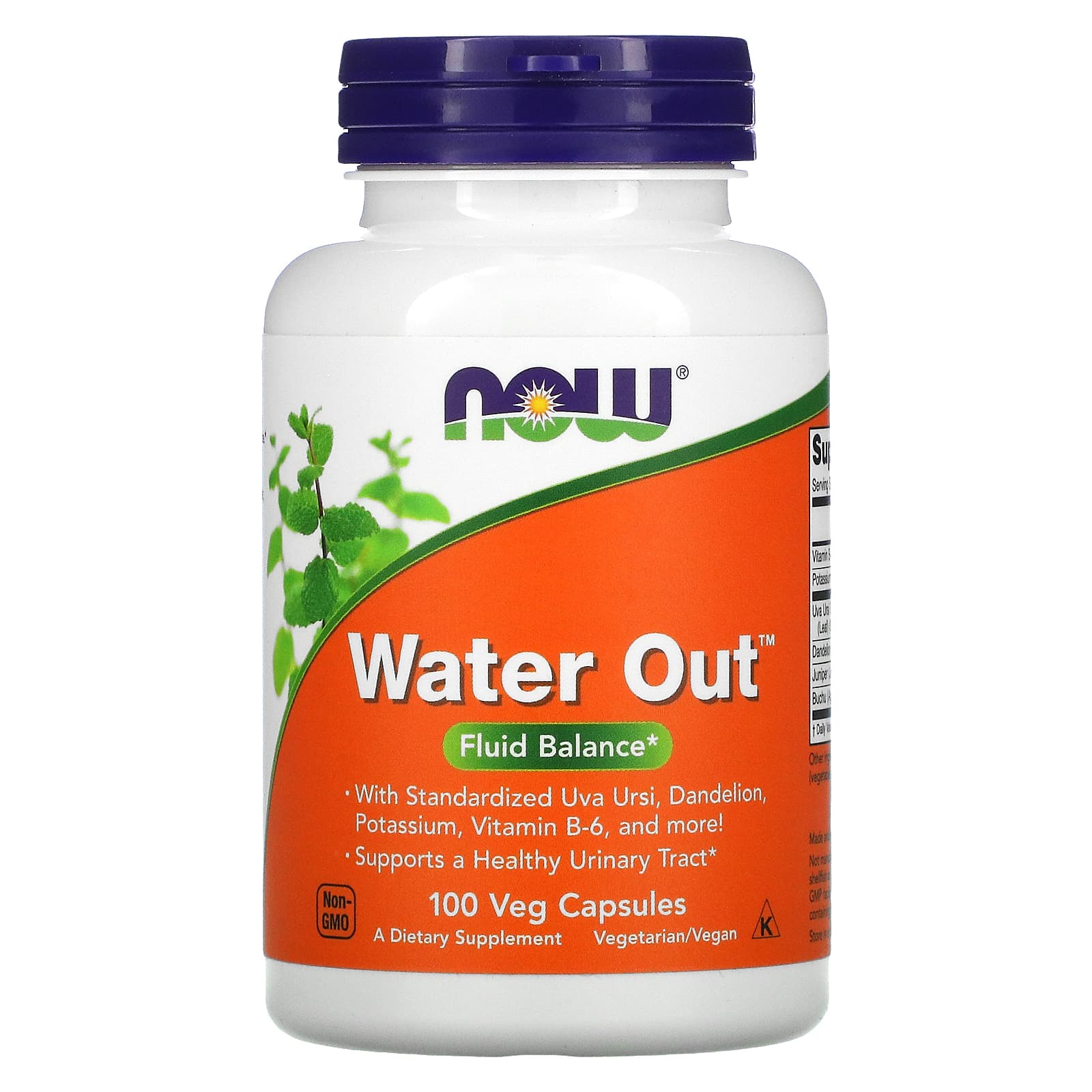 NOW Foods, Water Out, Fluid Balance, 100 Veg Capsules - B001AWWC0S
