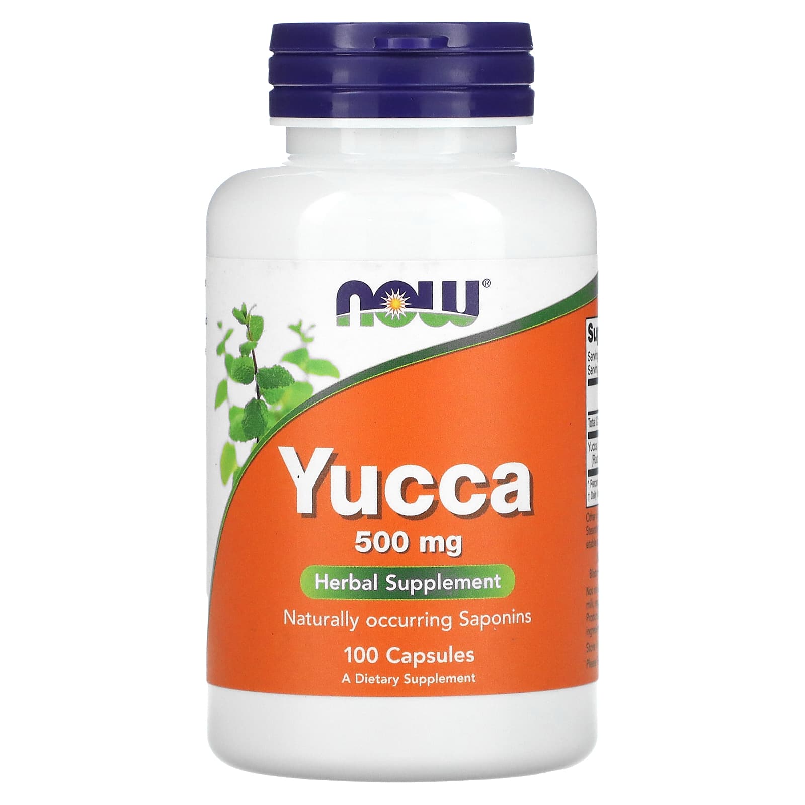 NOW Foods, Yucca, 500 mg, 100 Capsules - B000JN6EAI