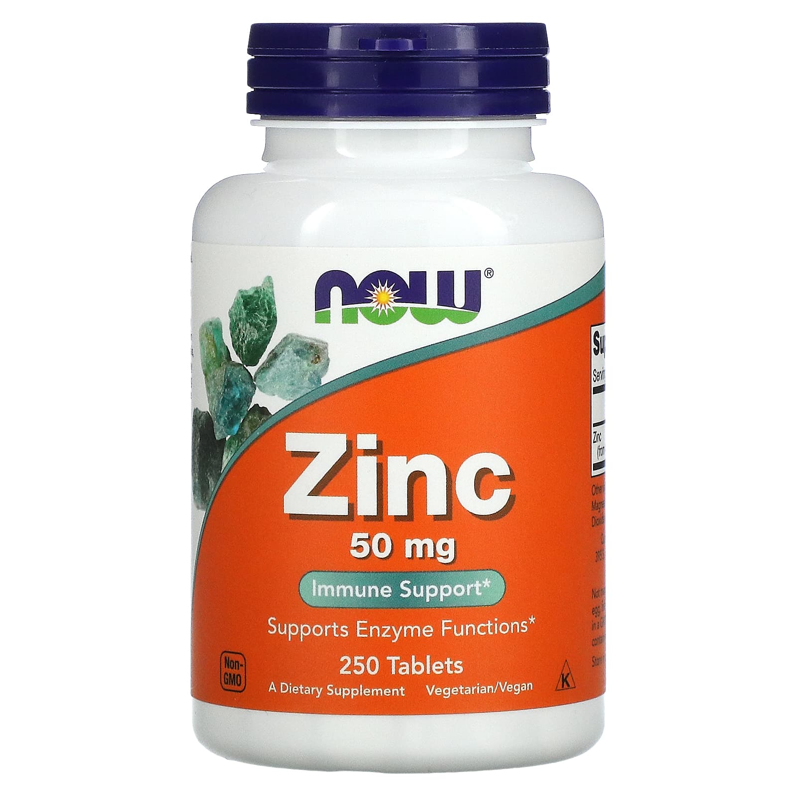 NOW Foods, Zinc, 50 mg, 250 Tablets - B000MGR1CM
