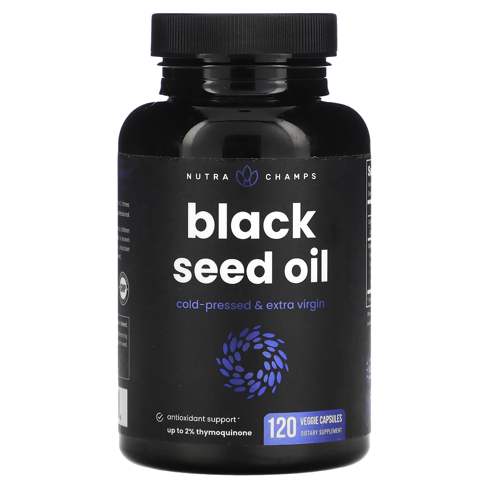 NutraChamps, Black Seed Oil, 120 Veggie Capsules - 