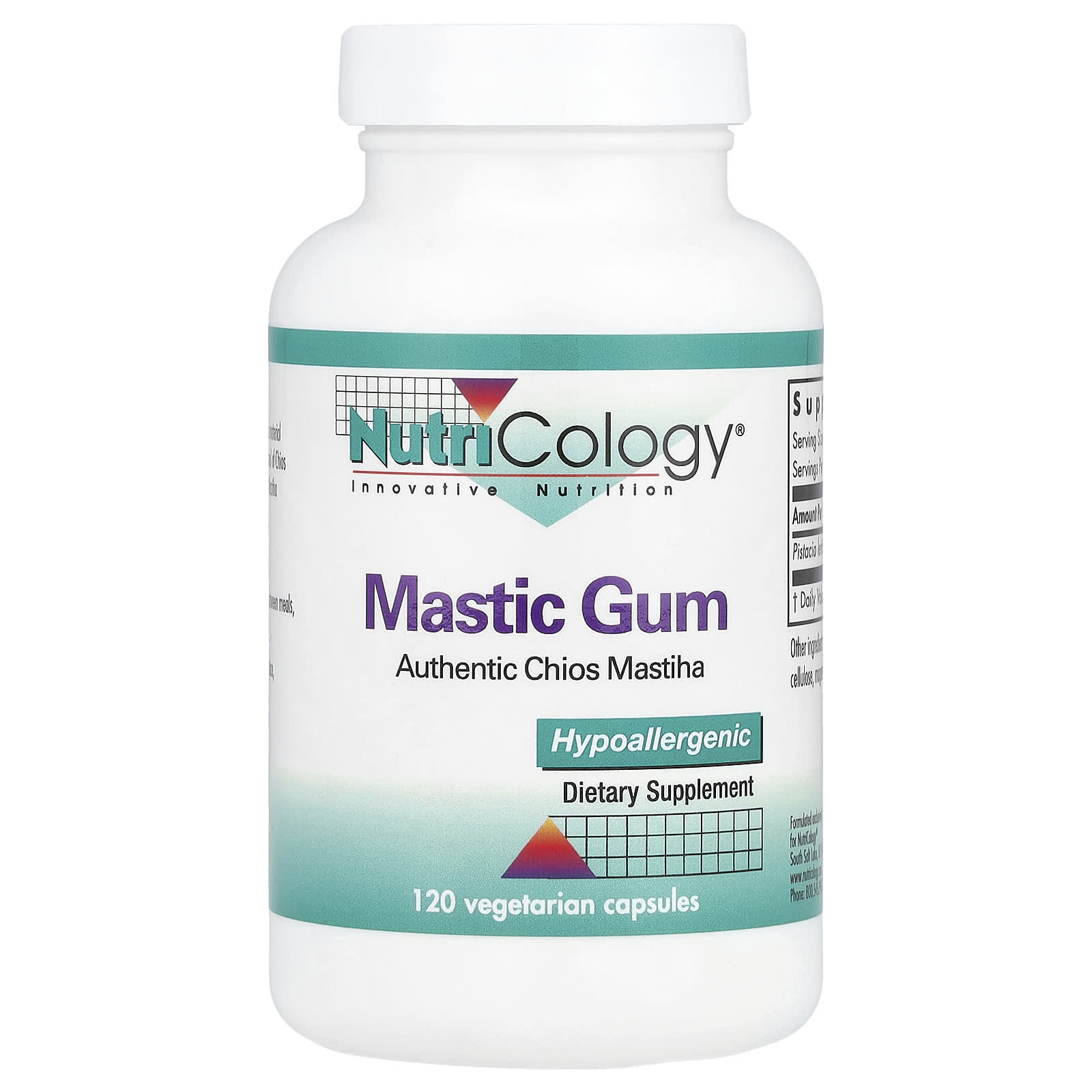 Nutricology, Mastic Gum, 120 Vegetarian Capsules - B0019GRNU4