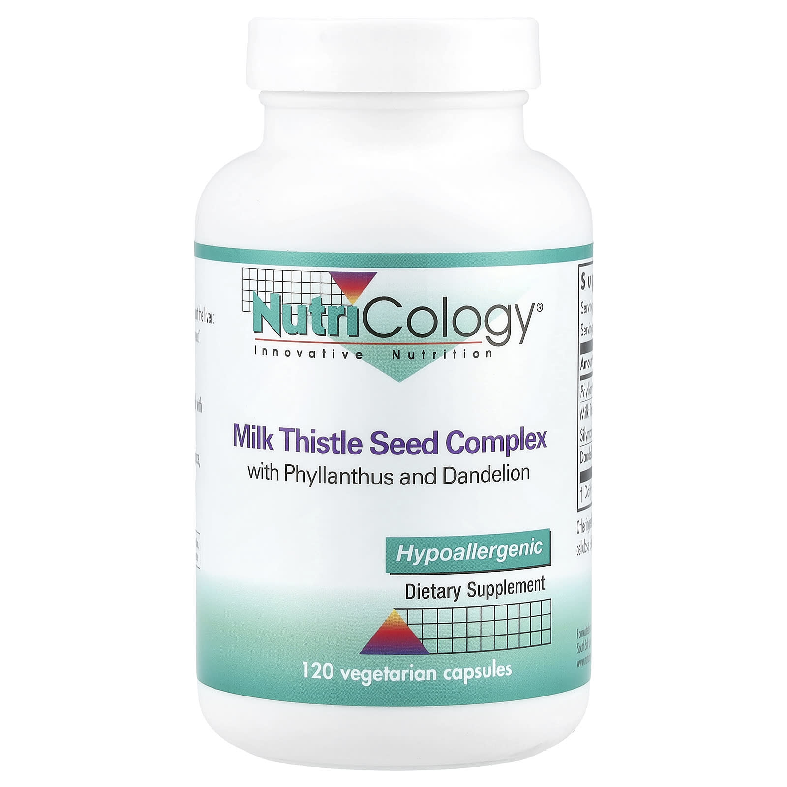 Nutricology, Milk Thistle Seed Complex, 120 Vegetarian Capsules - B000ZMD5DM