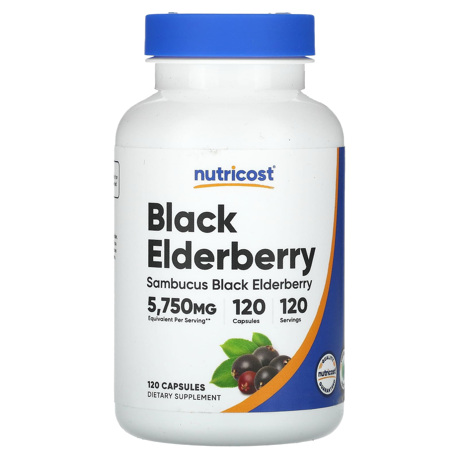 Nutricost, Black Elderberry, 5,750 mg, 120 Capsules - B07KRBC2L3