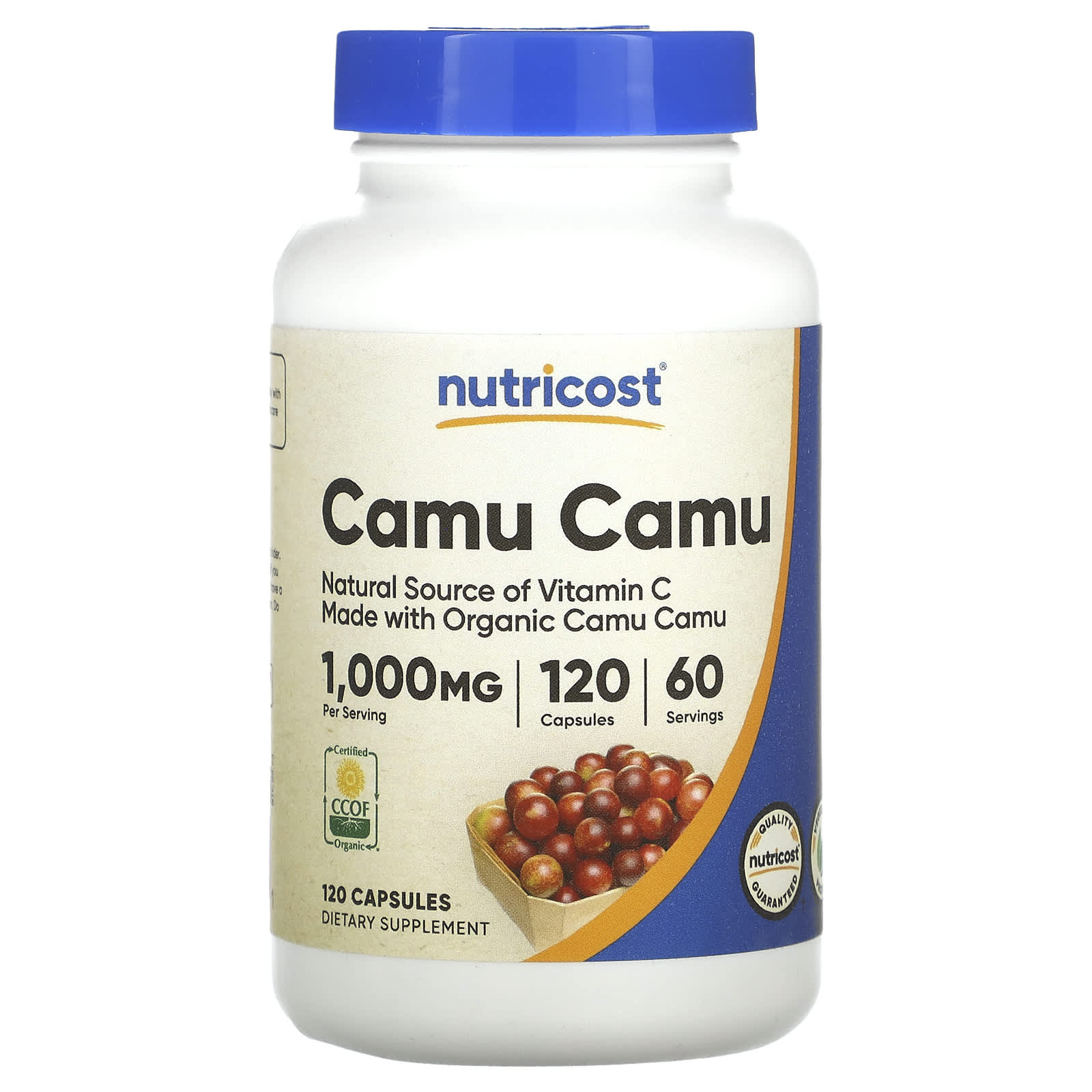 Nutricost, Camu Camu, 1,000 mg, 120 Capsules (500 mg per Capsule) - B09NZTLL98