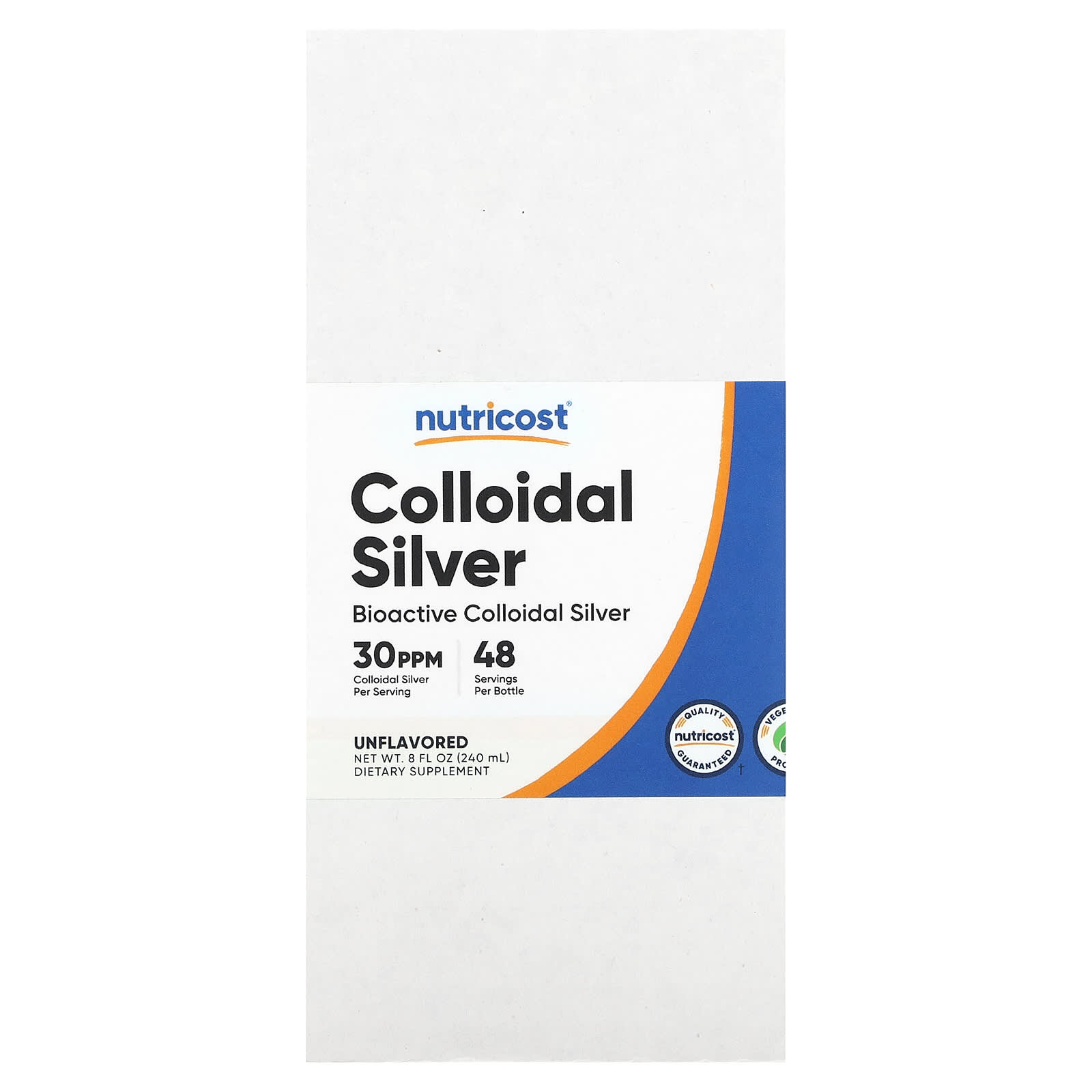 Nutricost, Colloidal Silver, Unflavored, 8 fl oz (240 ml) - B09PZQ6TSG