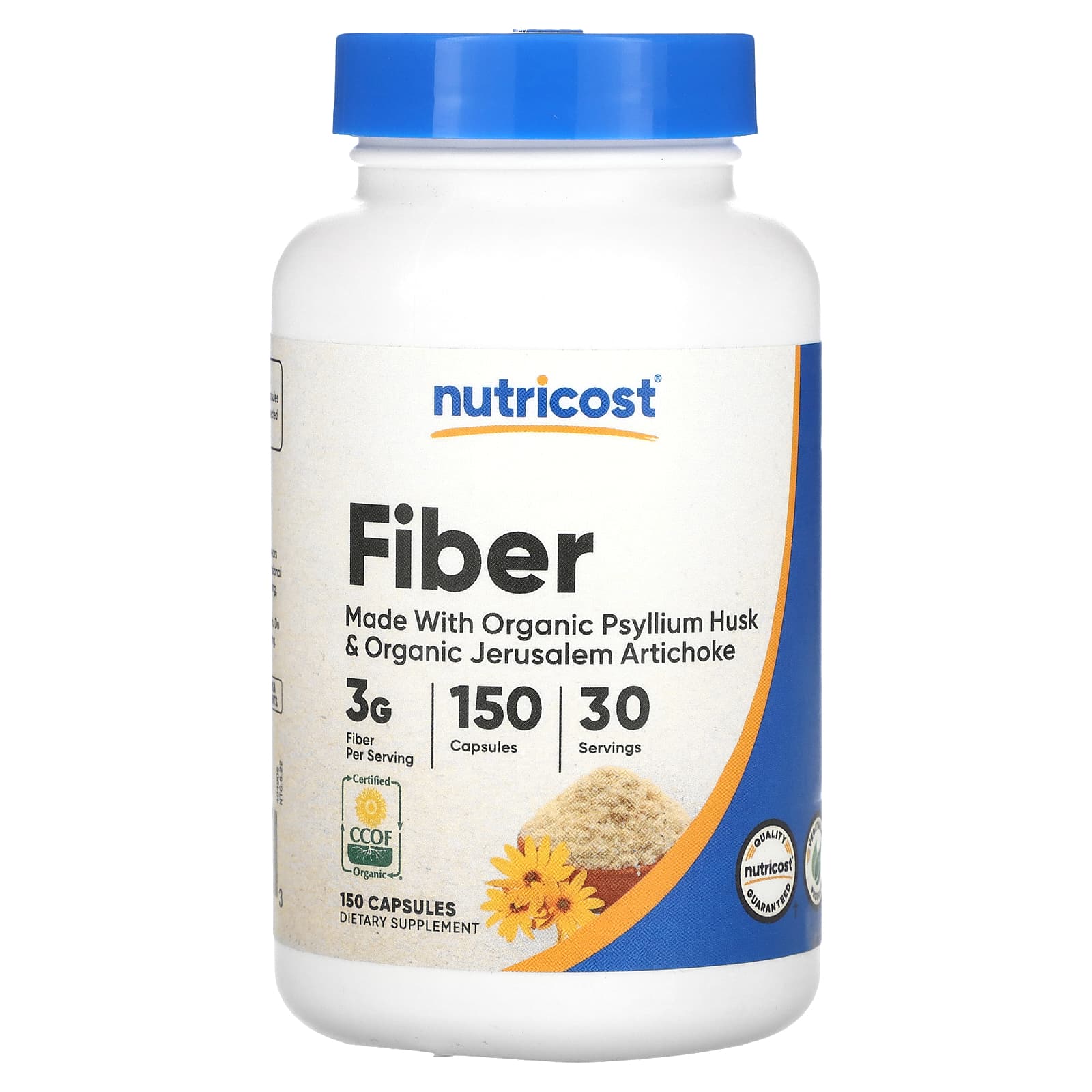 Nutricost, Fiber, 150 Capsules - B0BGYP36TY