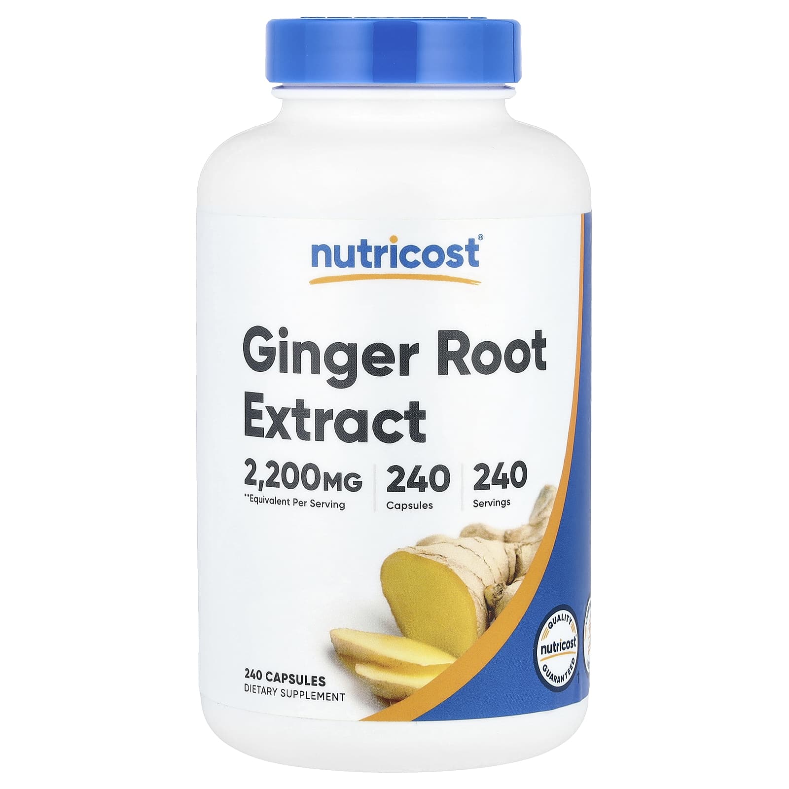 Nutricost, Ginger Root Extract , 2,200 mg, 240 Capsules - B073RP5GGB