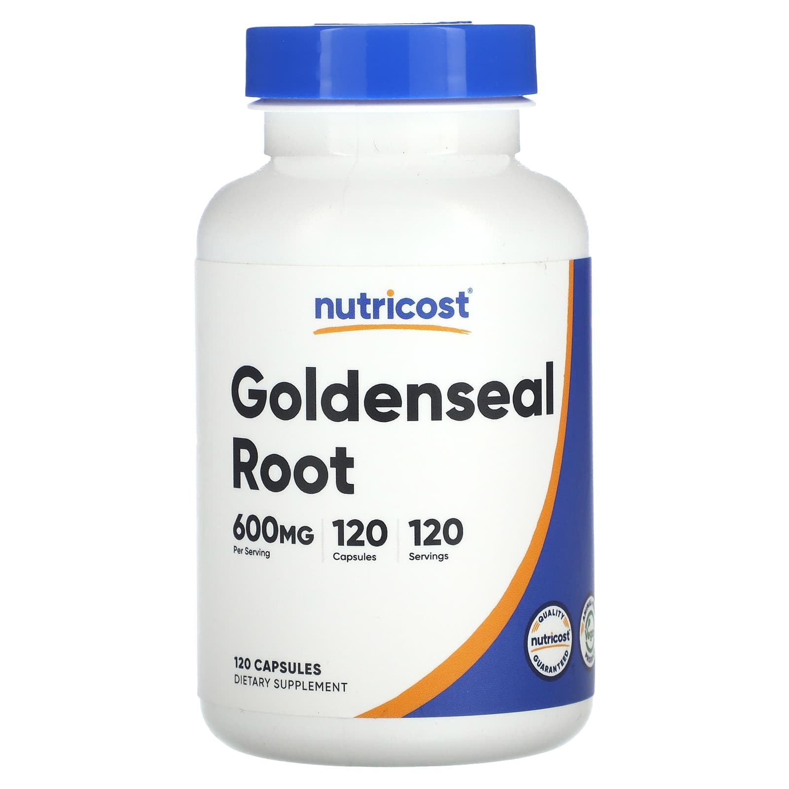 Nutricost, Goldenseal Root, 600 mg, 120 Capsules - 