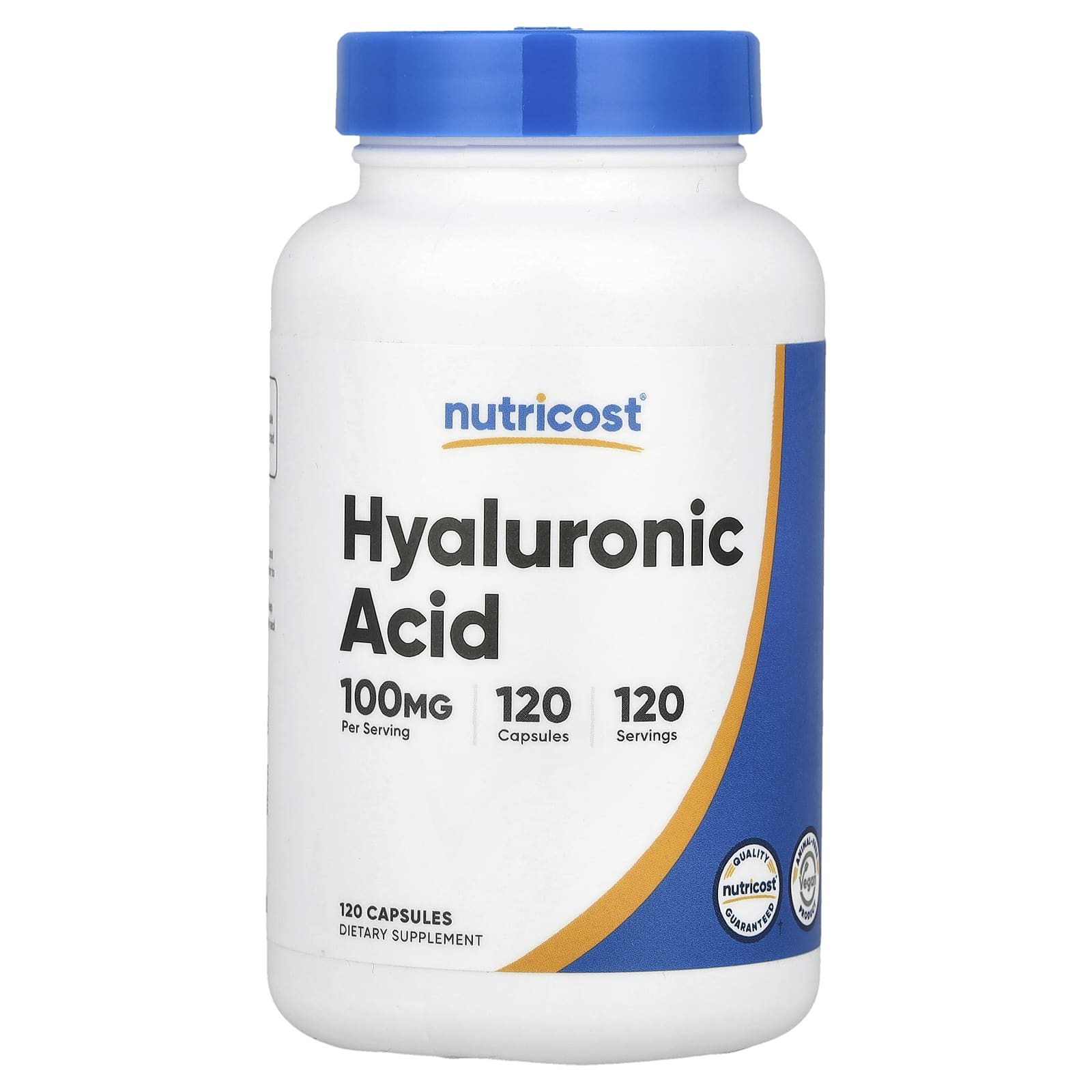 Nutricost, Hyaluronic Acid , 100 mg , 120 Capsules - B07X7J7GVK