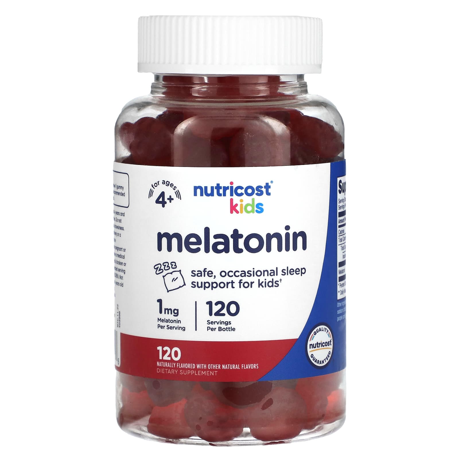Nutricost, Kids, Melatonin, Ages 4+, 1 mg, 120 Gummies - B08Y63YKMV