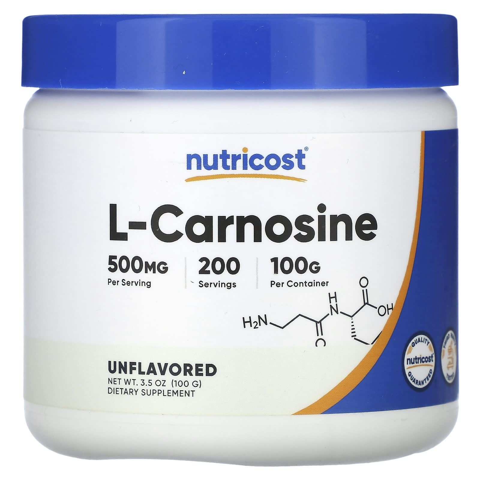 Nutricost, L-Carnosine, Unflavored, 3.5 oz (100 g) - B0892VWDY2