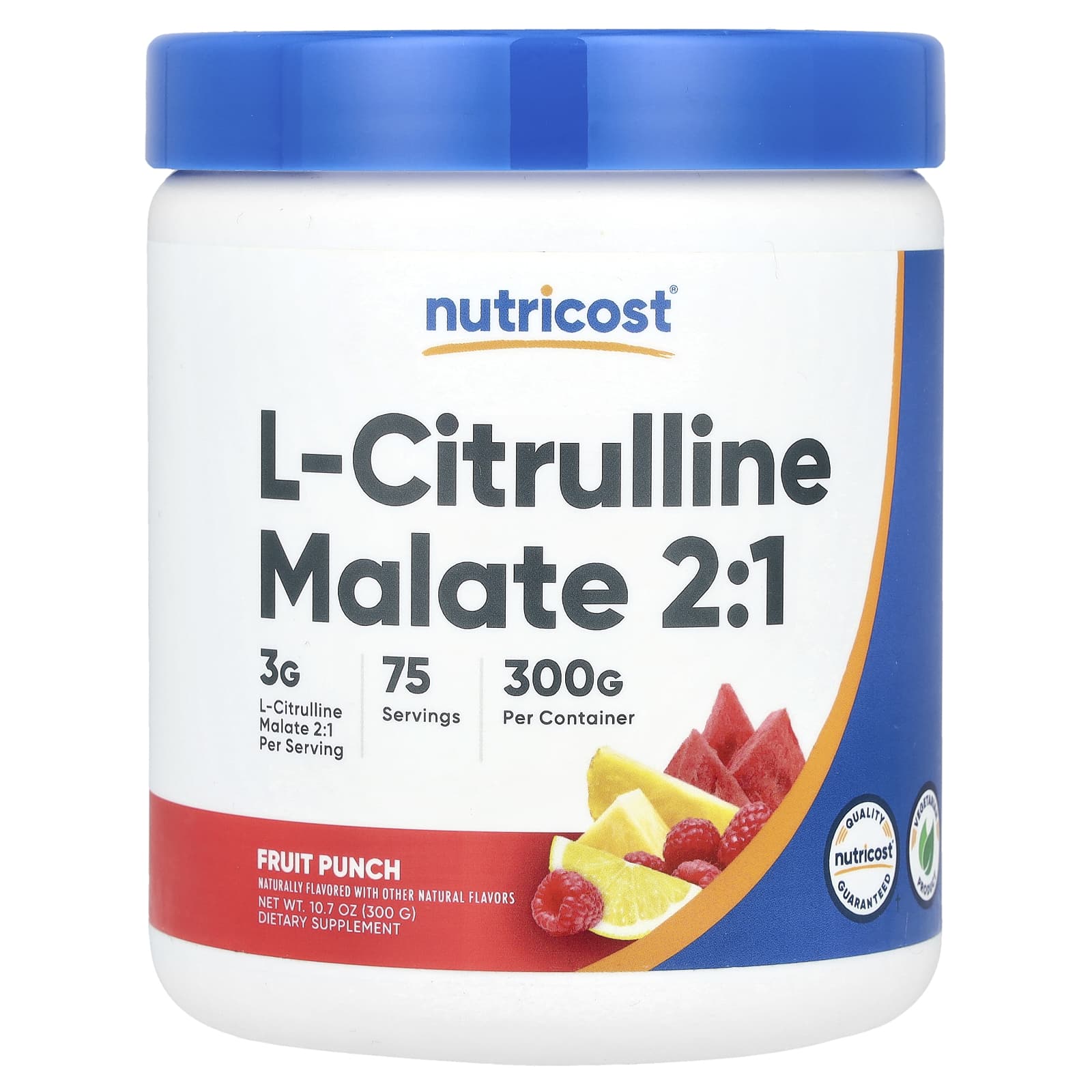 Nutricost, L-Citrulline Malate 2:1, Fruit Punch , 10.7 oz (300 g) - B0CNJ6HCN5