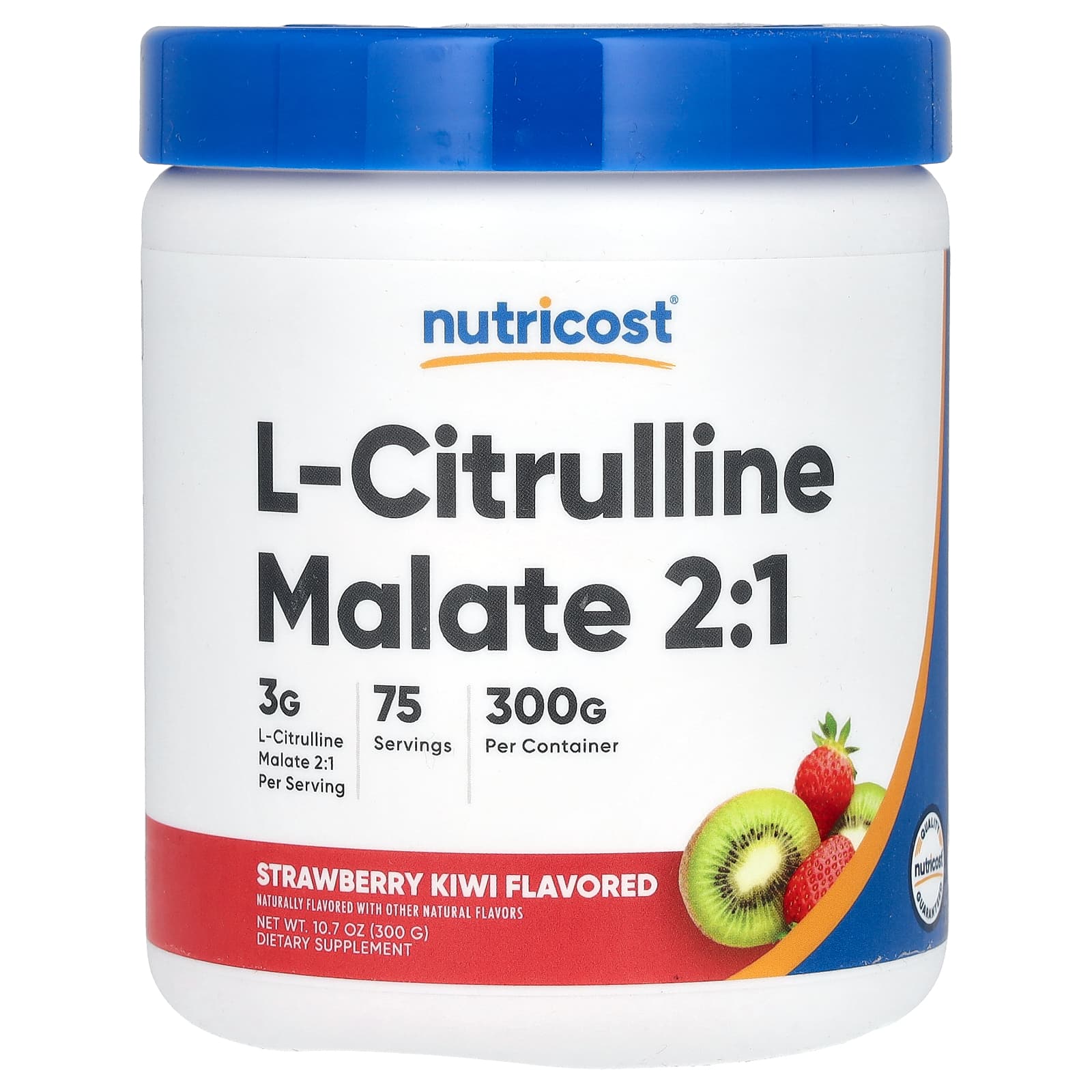 Nutricost, L-Citrulline Malate 2:1, Strawberry Kiwi , 10.7 oz (300 g) - B01LX1BGEW