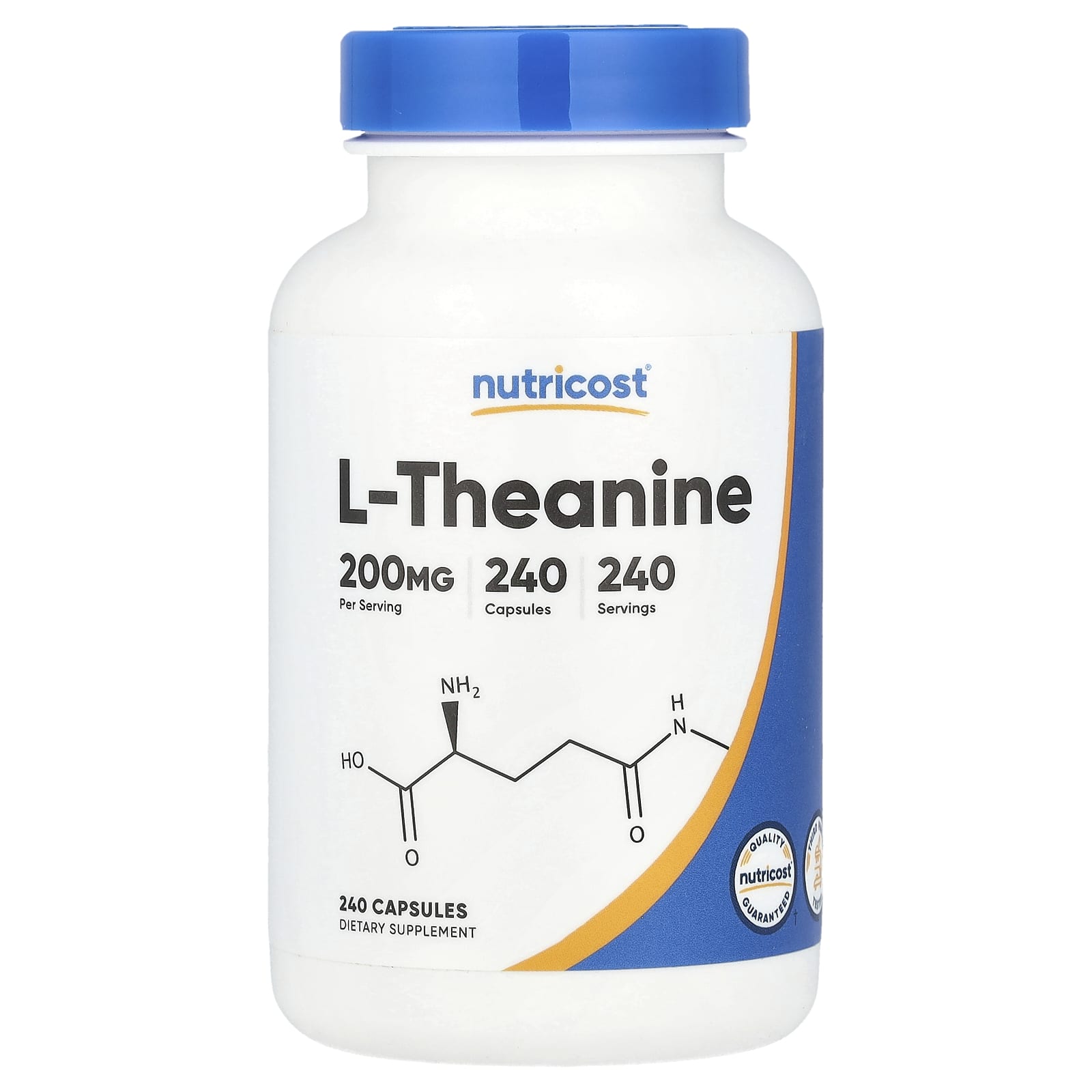 Nutricost, L-Theanine, 200 mg, 240 Capsules - B0731JC54K