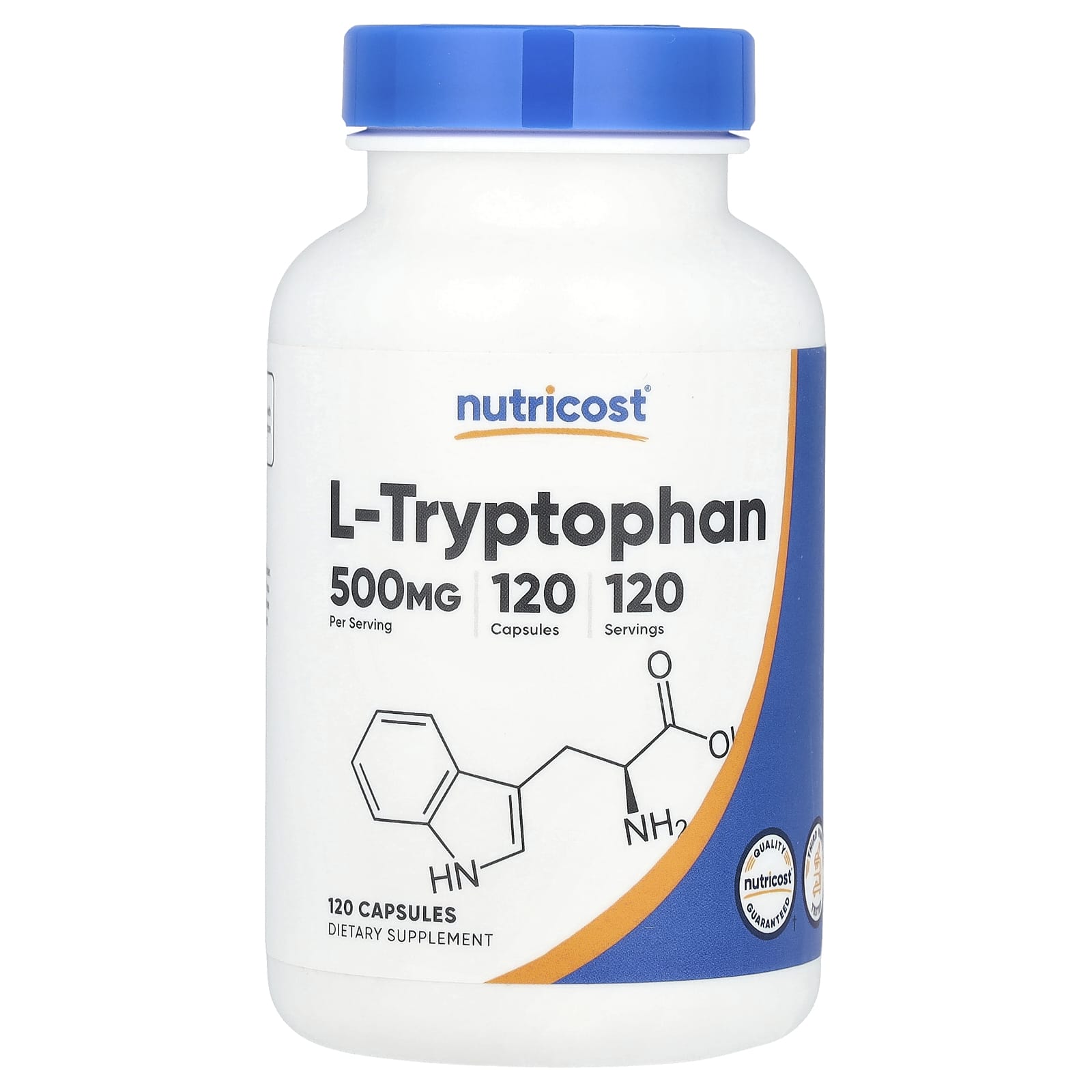 Nutricost, L-Tryptophan, 500 mg, 120 Capsules - B01M03S1JU