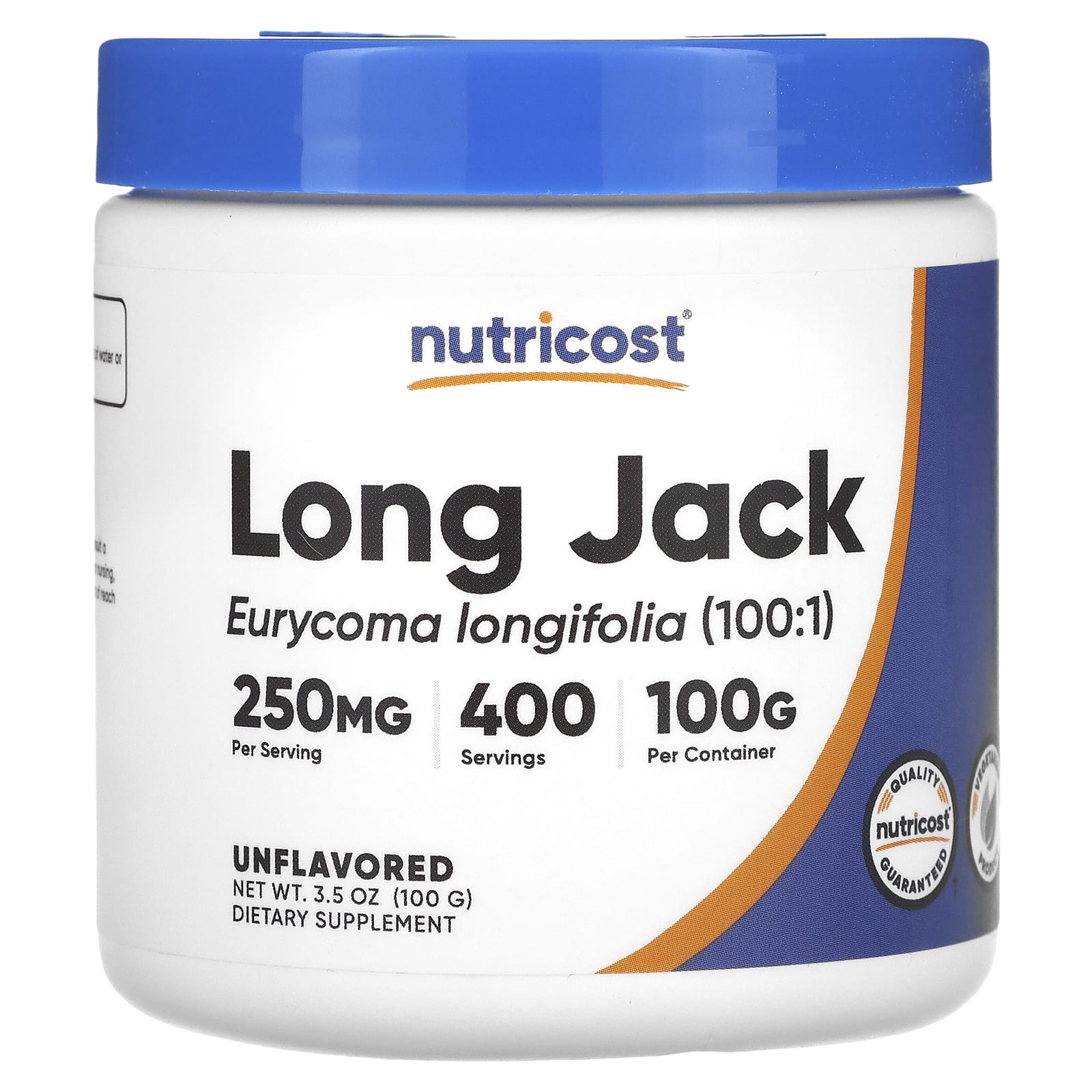 Nutricost, Long Jack, Unflavored, 3.5 oz (100 g) - B06XBSLVWD