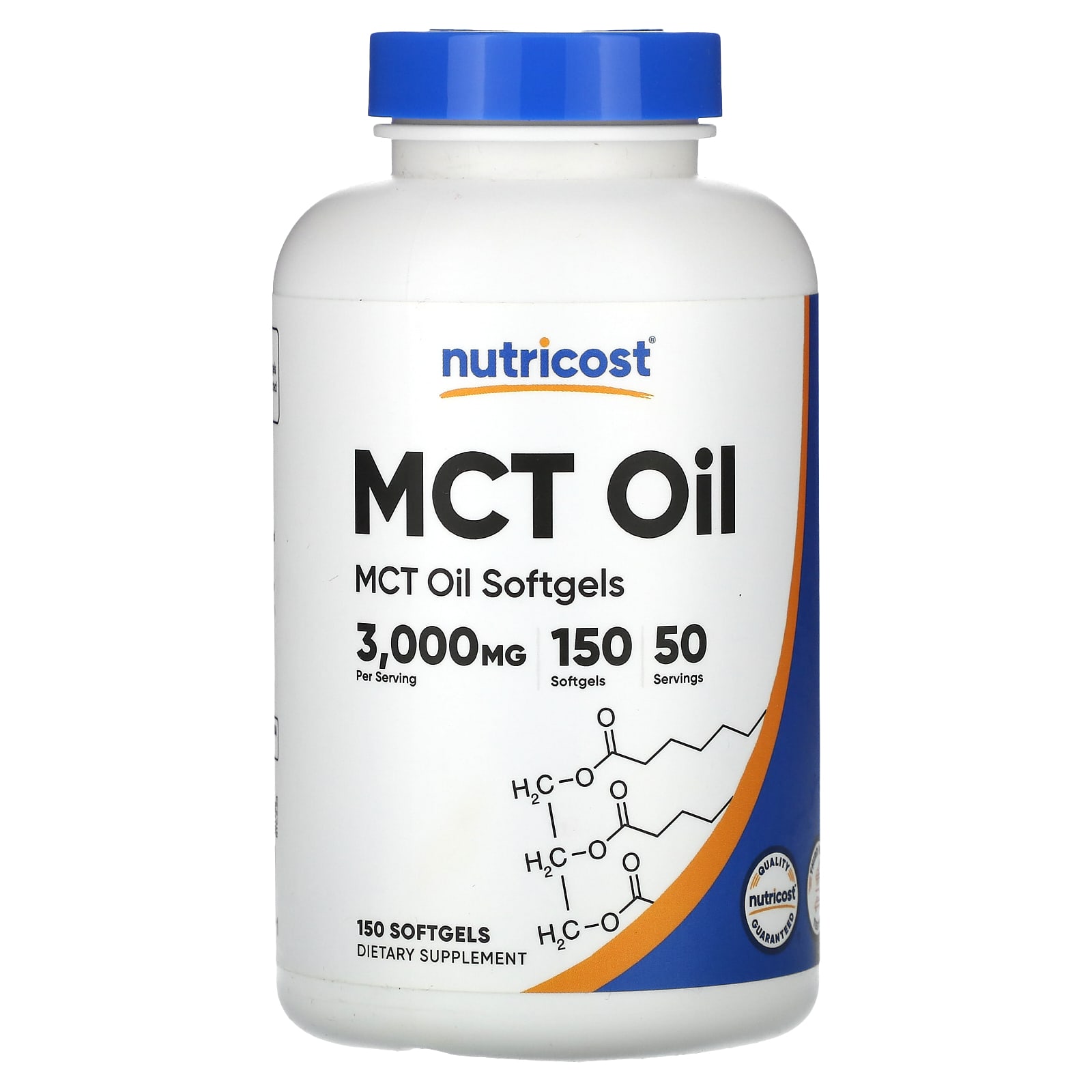 Nutricost, MCT Oil, 3,000 mg, 150 Softgels (1,000 mg per Softgel) - B07NQXWR5K