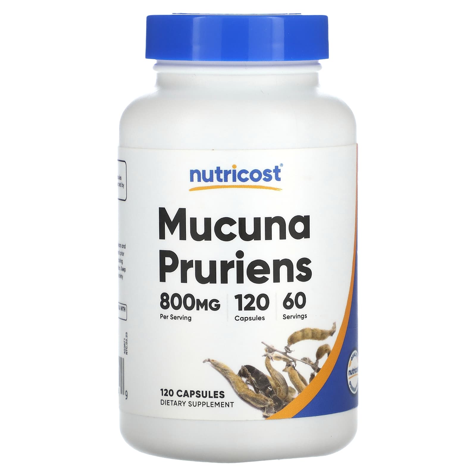 Nutricost, Mucuna Pruriens, 800 mg, 120 Capsules (400 mg per Capsule)