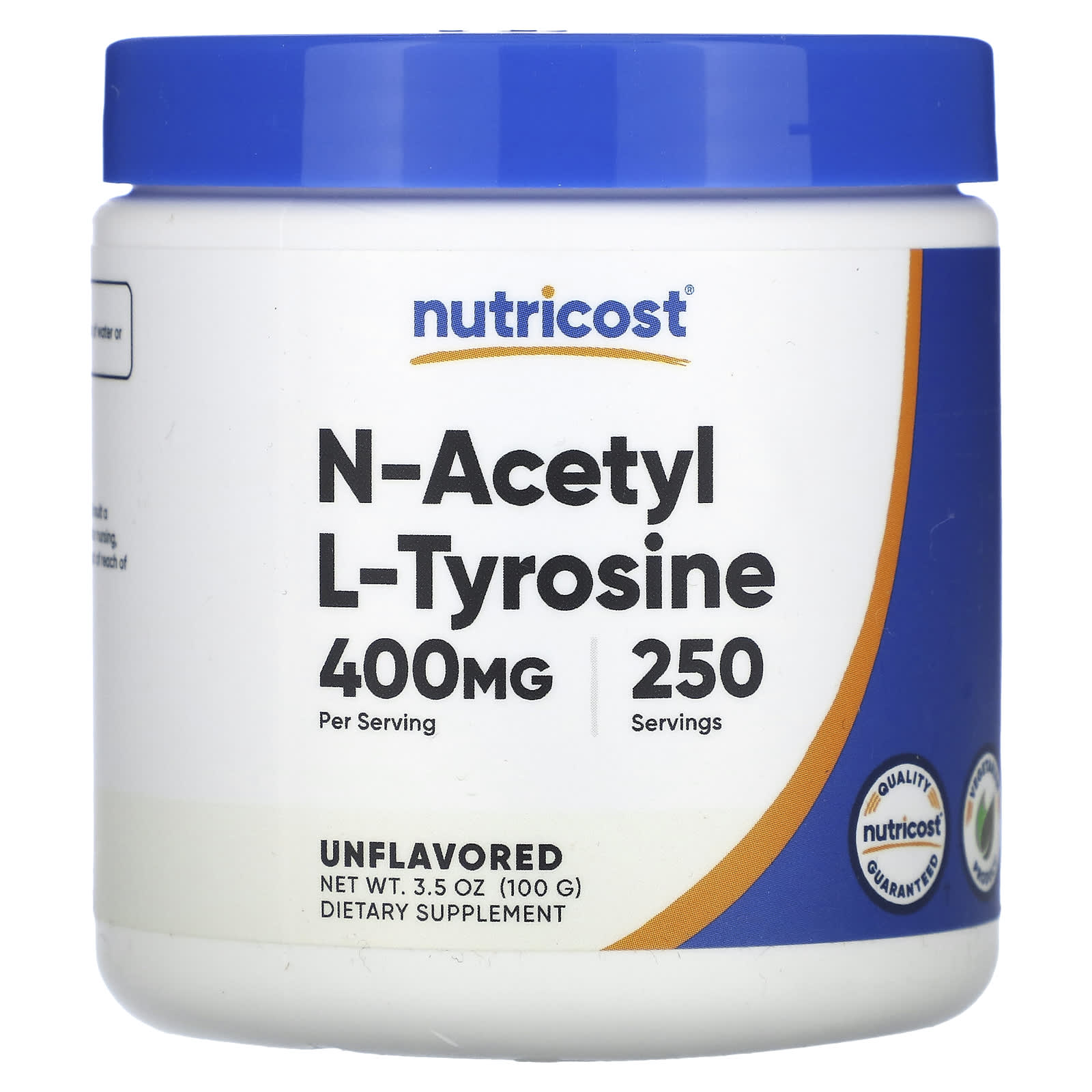 Nutricost, N-Acetyl L-Tyrosine, Unflavored, 3.5 oz (100 g) - B01INUSKXM