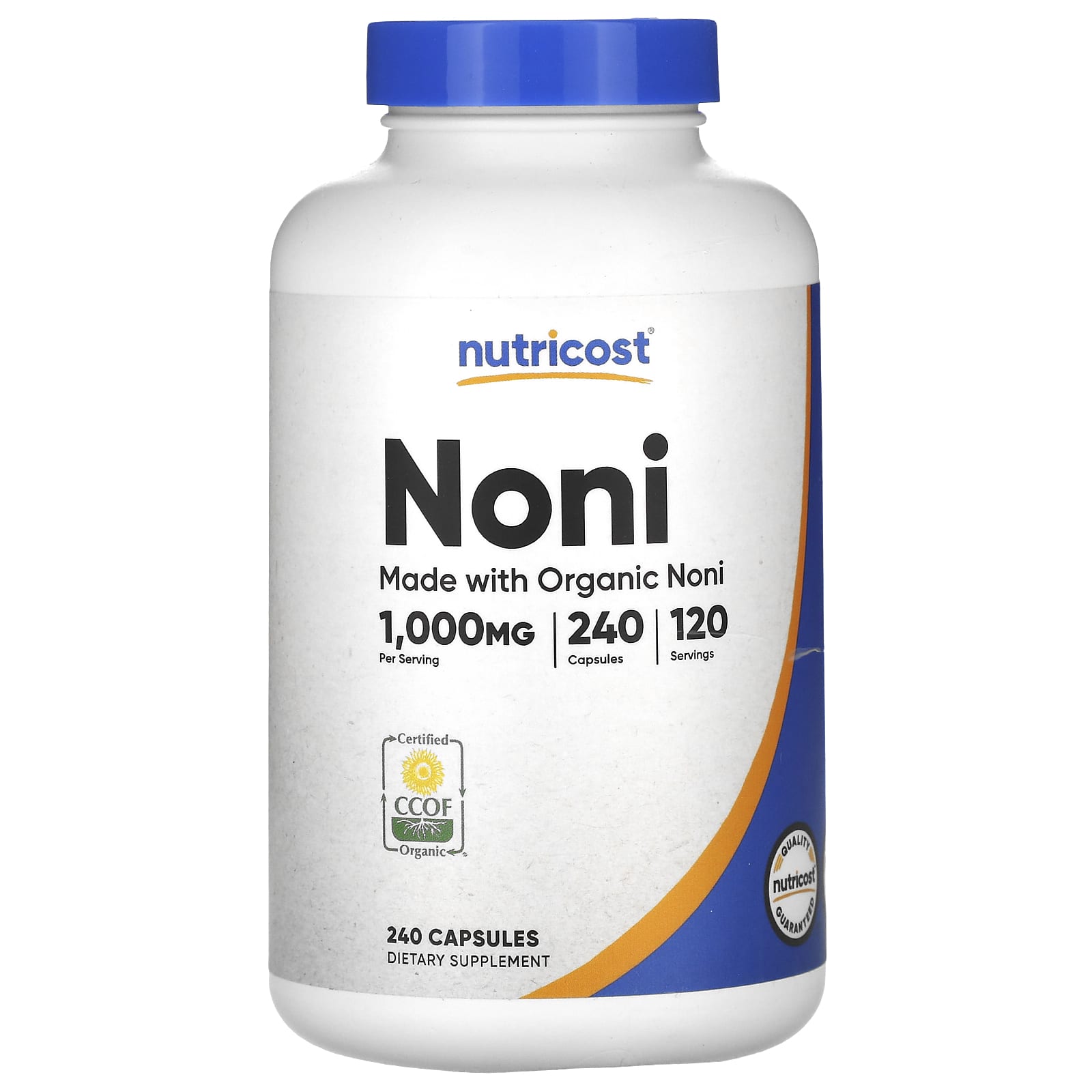 Nutricost, Noni, 1,000 mg, 240 Capsules (500 mg per Capsule) - B0916P9F22