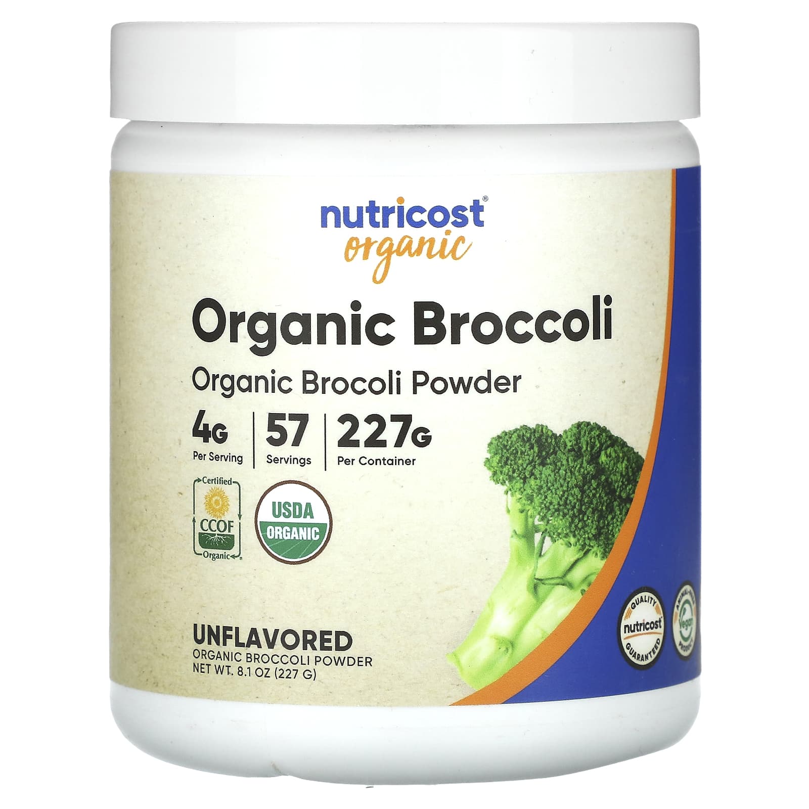 Nutricost, Organic Broccoli Powder, Unflavored, 8.1 oz (227 g) - B08X9ZFRTN