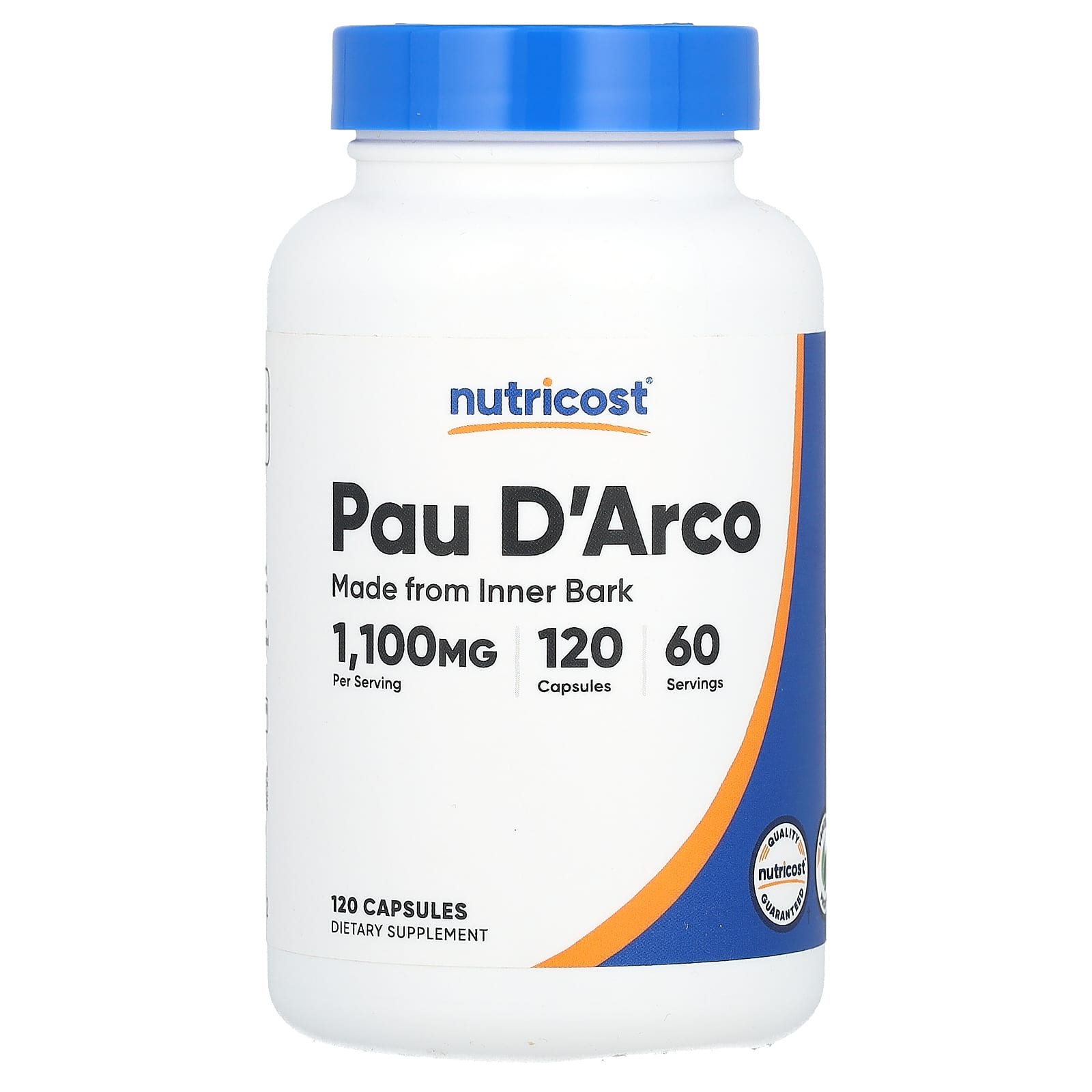 Nutricost, Pau D'Arco, 1,100 mg , 120 Capsules (550 mg per Capsule) - B0BPK97HCB