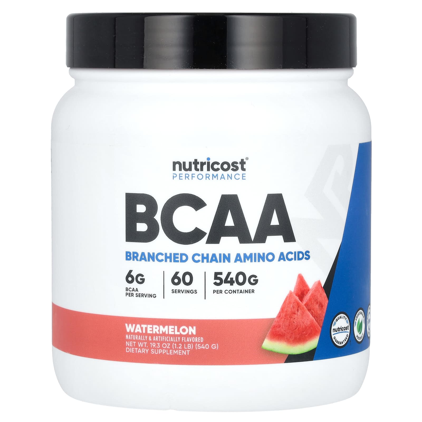Nutricost, Performance, BCAA, Watermelon, 1.2 lb (540 g) - B017MW6LQA