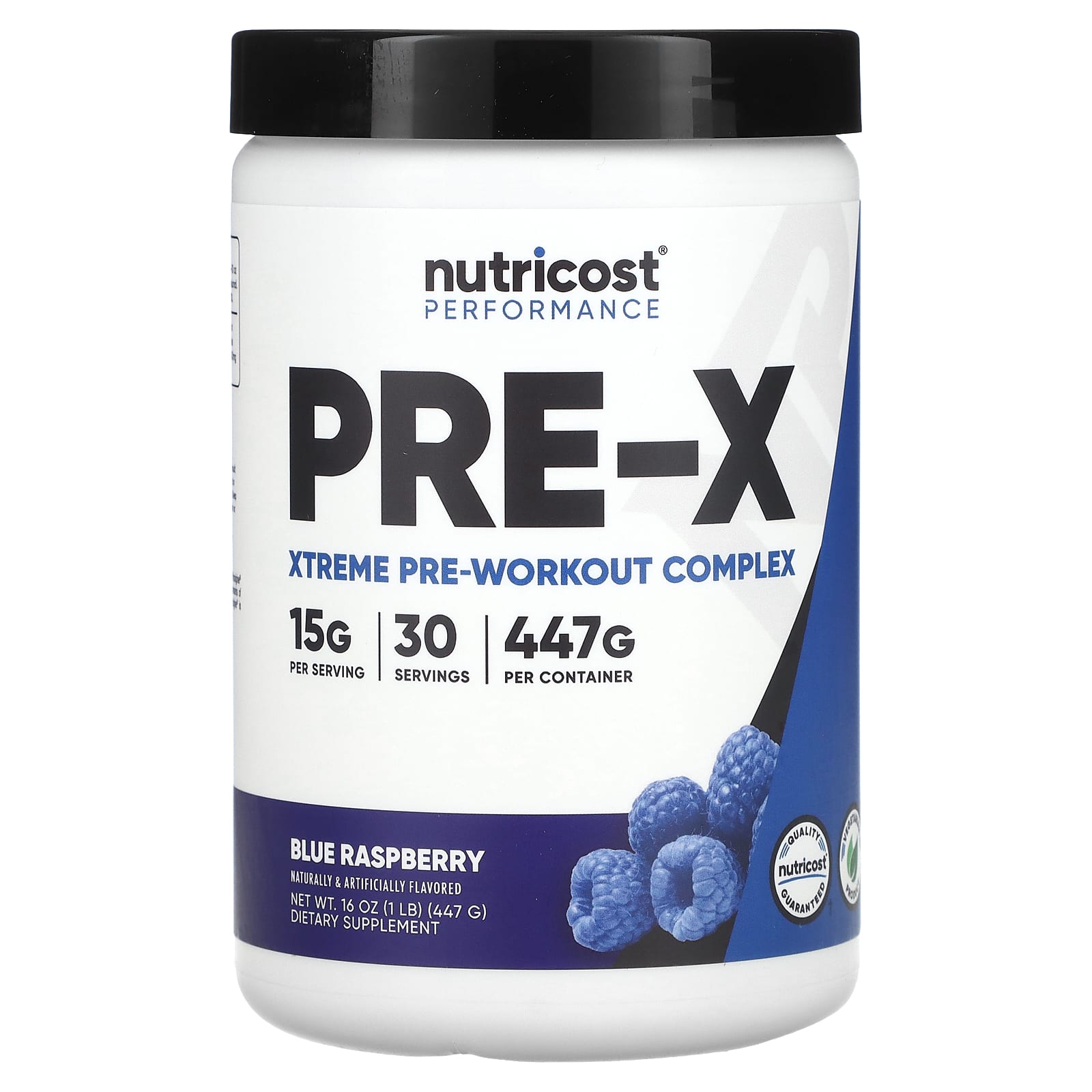 Nutricost, Performance, PRE-X, Xtreme Pre-Workout Complex, Blue Raspberry, 1 lb (447 g) - B07XF23GK3