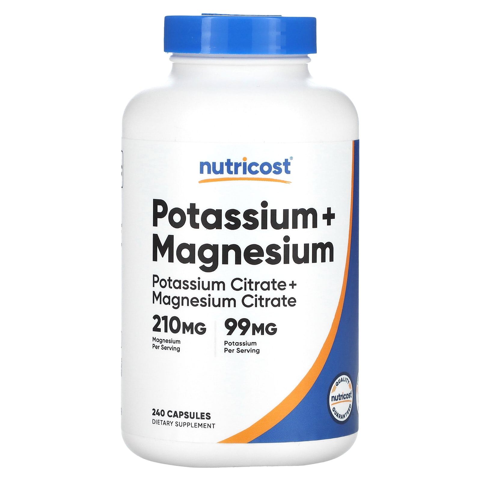Nutricost, Potassium + Magnesium, 240 Capsules - B099MFG54P