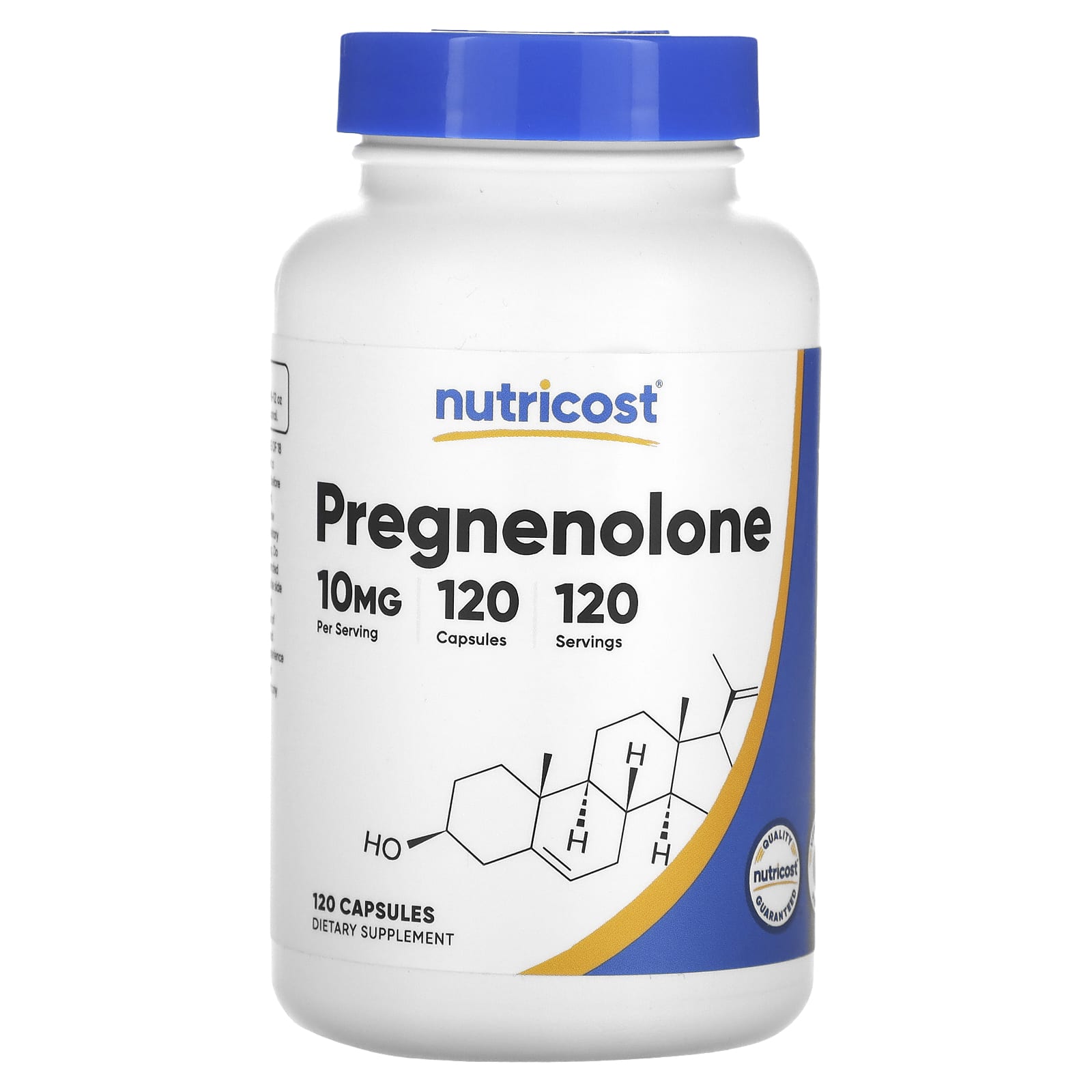 Nutricost, Pregnenolone, 10 mg, 120 Capsules - B09C14MQC8