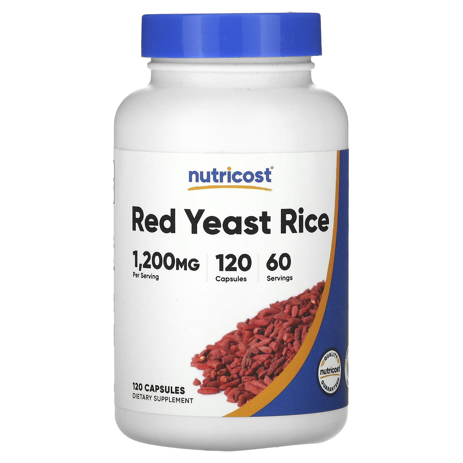 Nutricost, Red Yeast Rice, 1,200 mg, 120 Capsules (600 mg per Capsule)