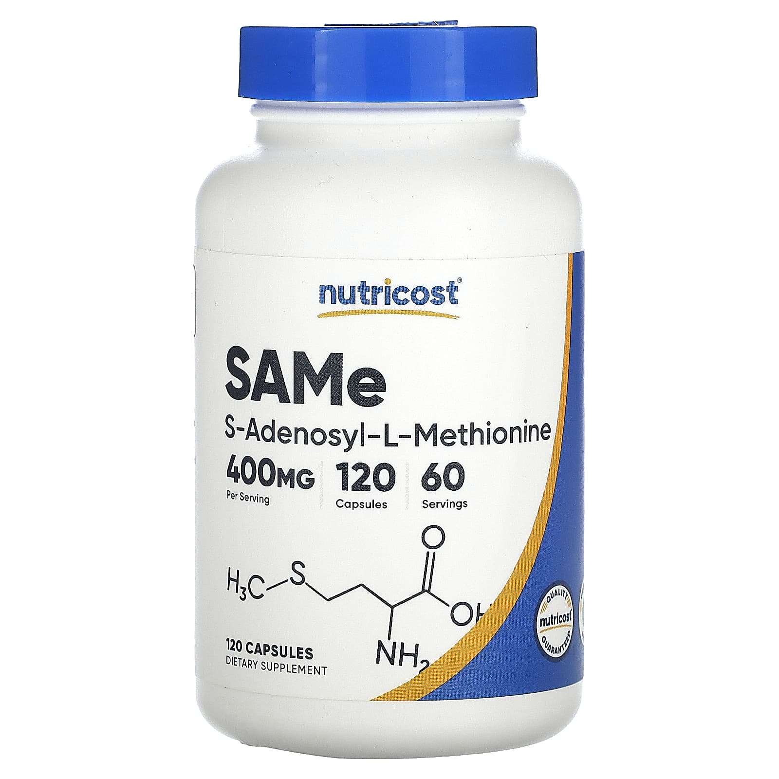 Nutricost, SAMe, 400 mg, 120 Capsules (200 mg per Capsule) - B09JJMQRY3