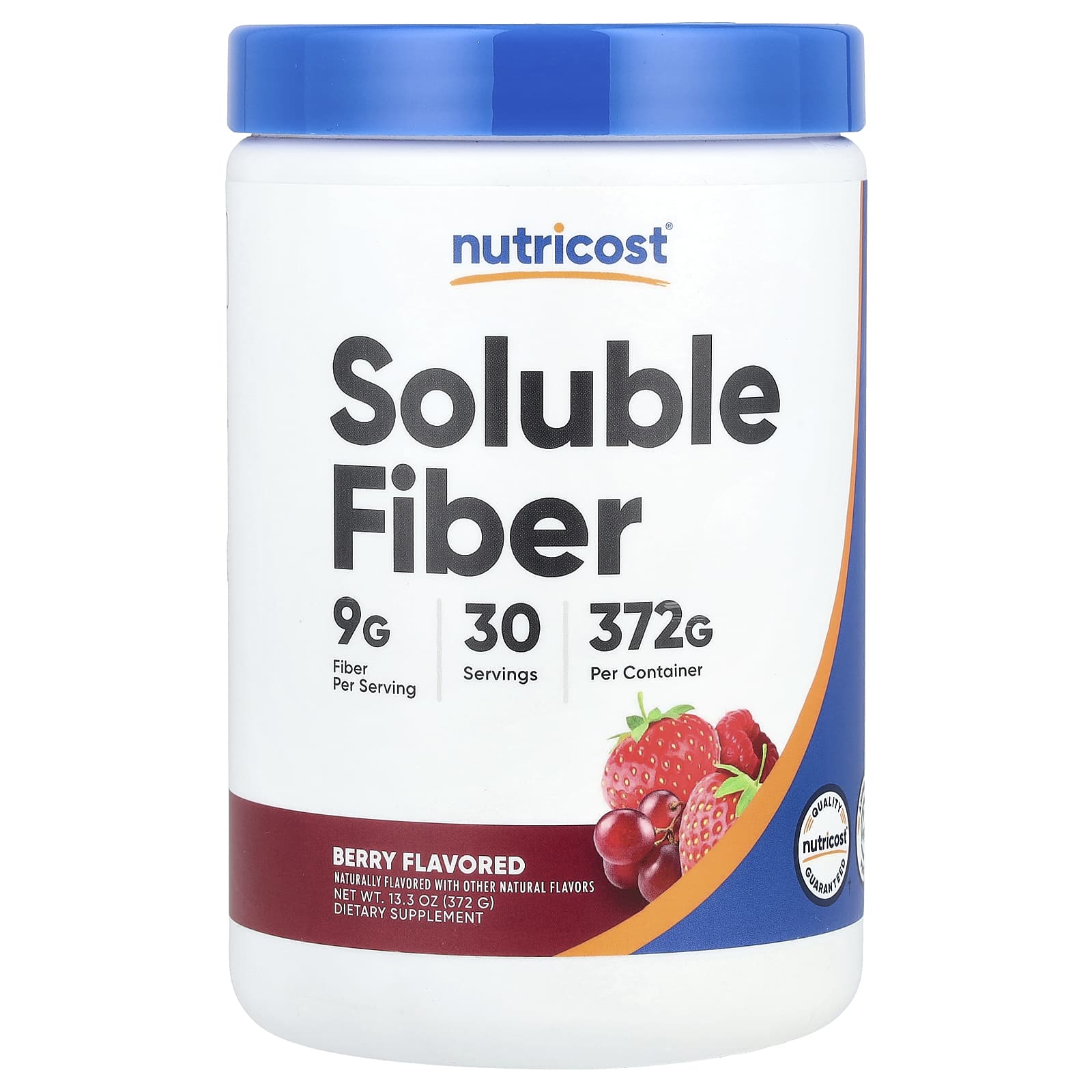 Nutricost, Soluble Fiber, Berry, 13.3 oz (372 g) - B0D7FK9CJP