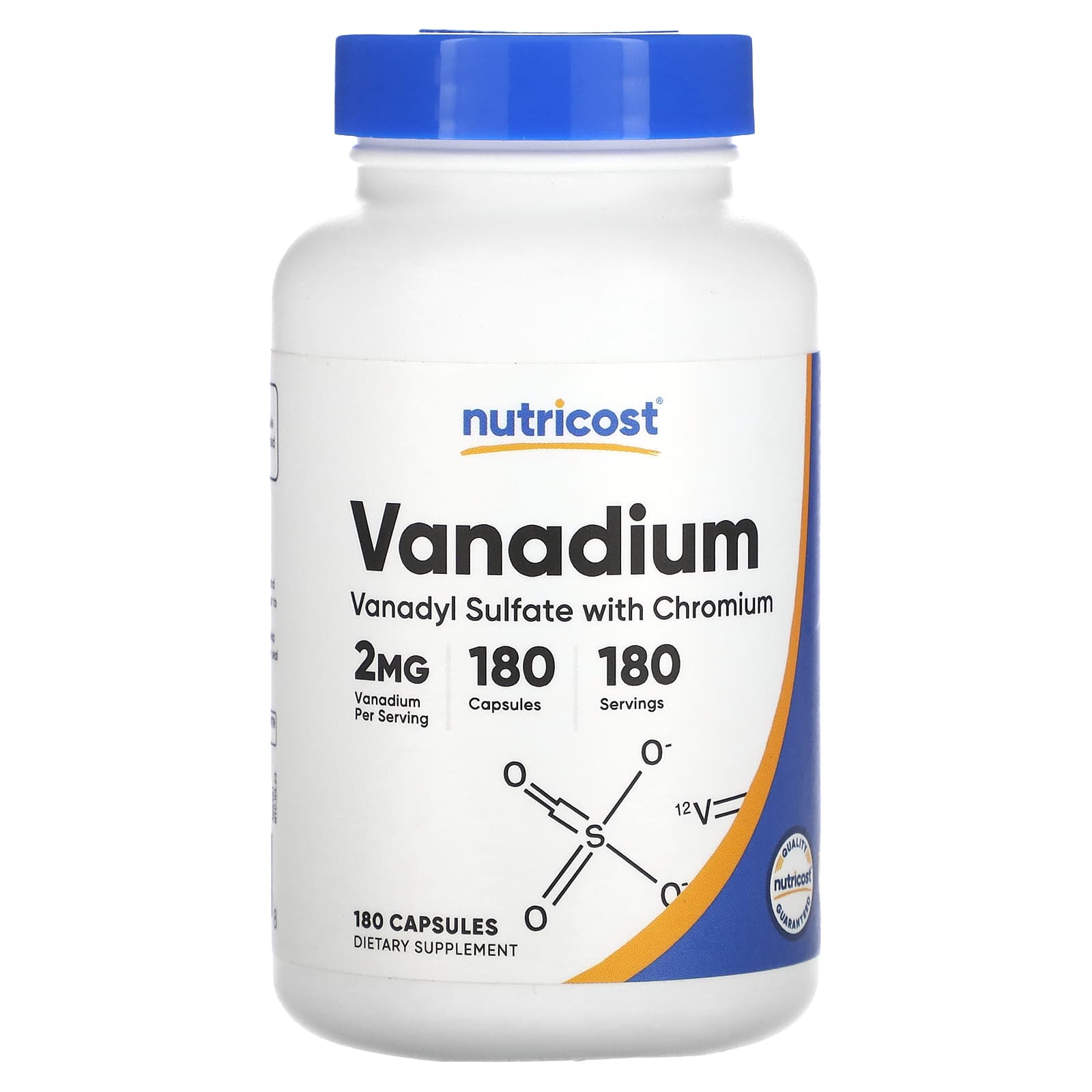 Nutricost, Vanadium , 2 mg , 180 Capsules - B07W2XFMXN